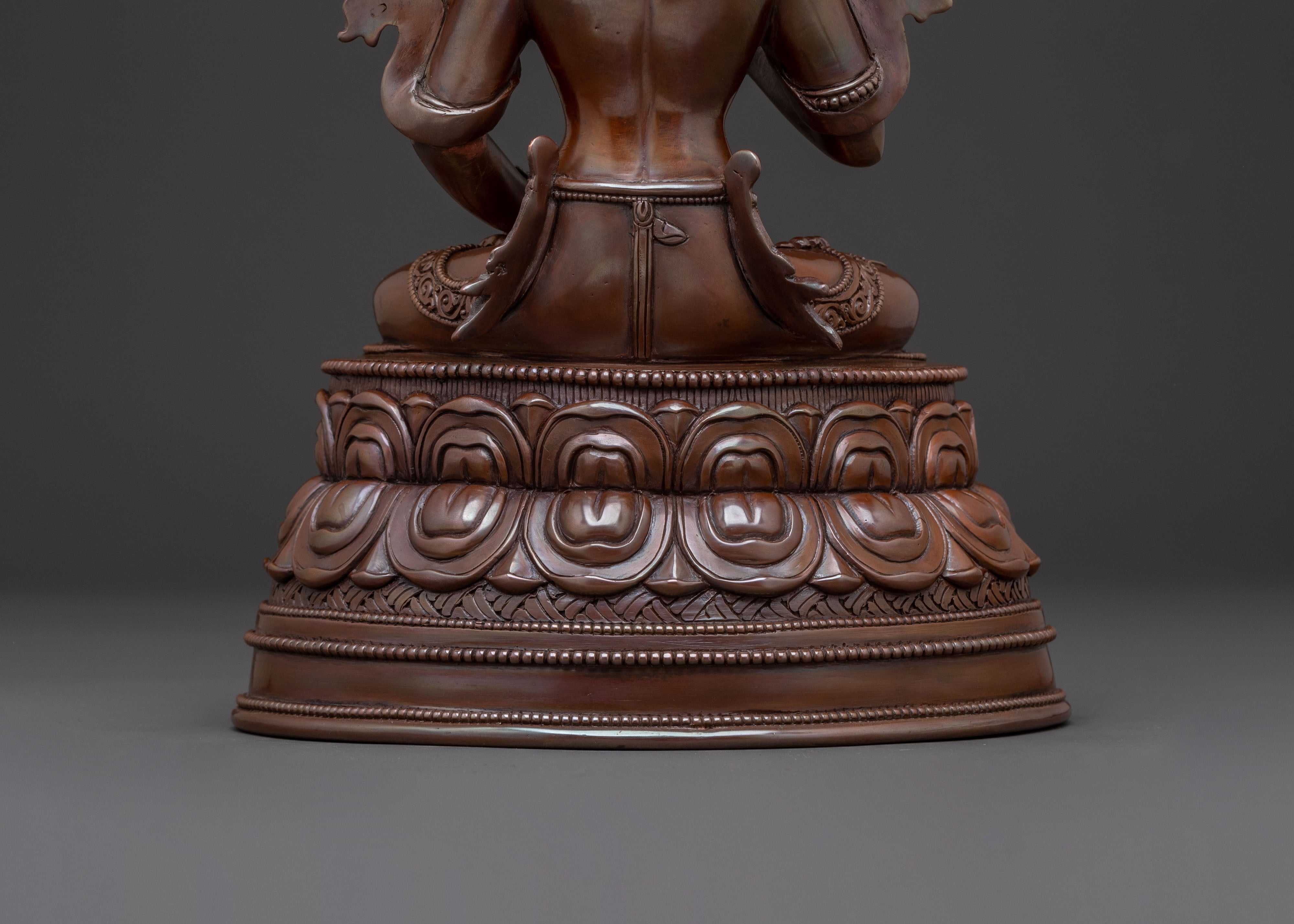 Sacred Vajrasattva Copper Statue | Oxidized Serenity