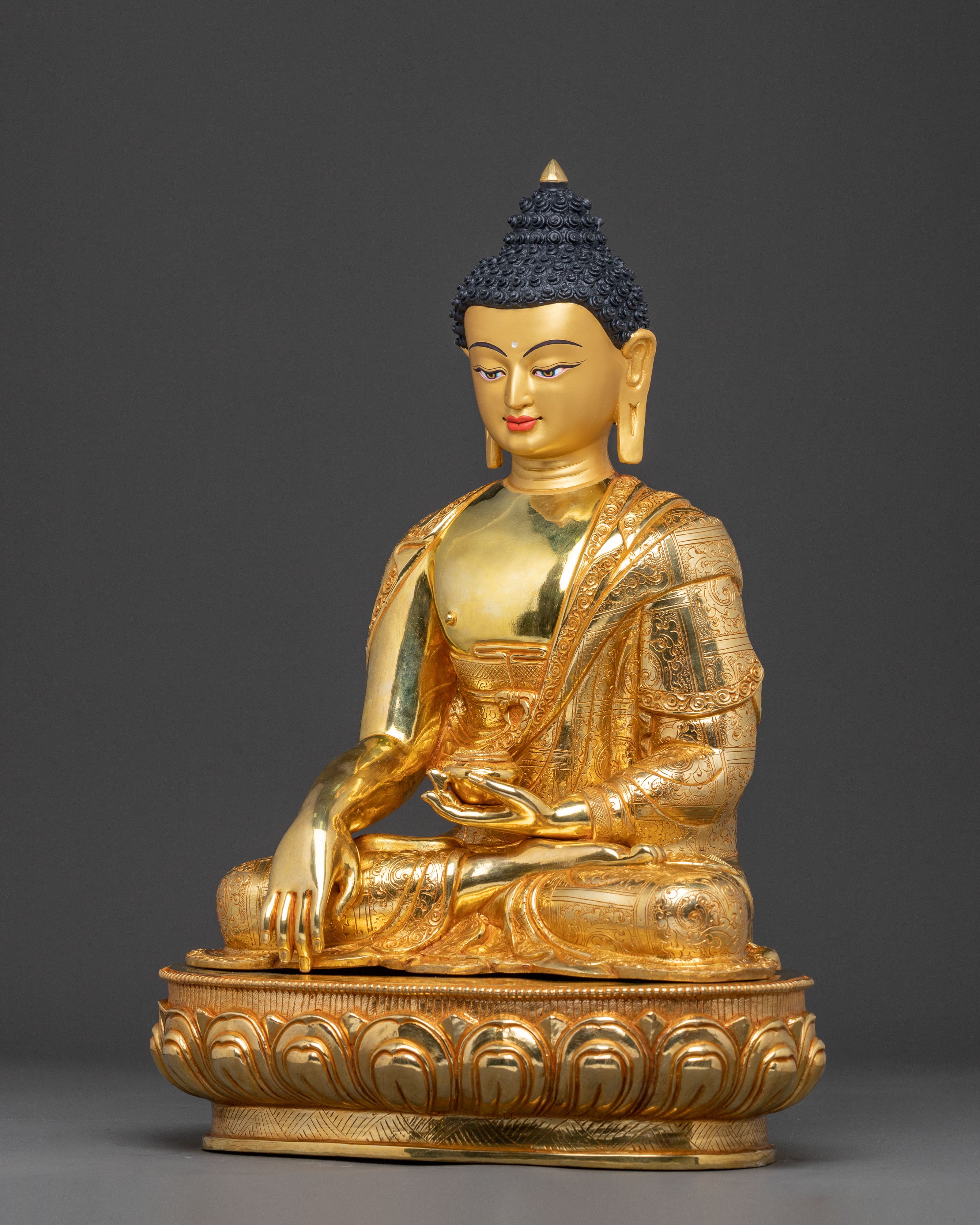 Himalayan Gautama Buddha Copper Statue | Dharma Teacher Figurine