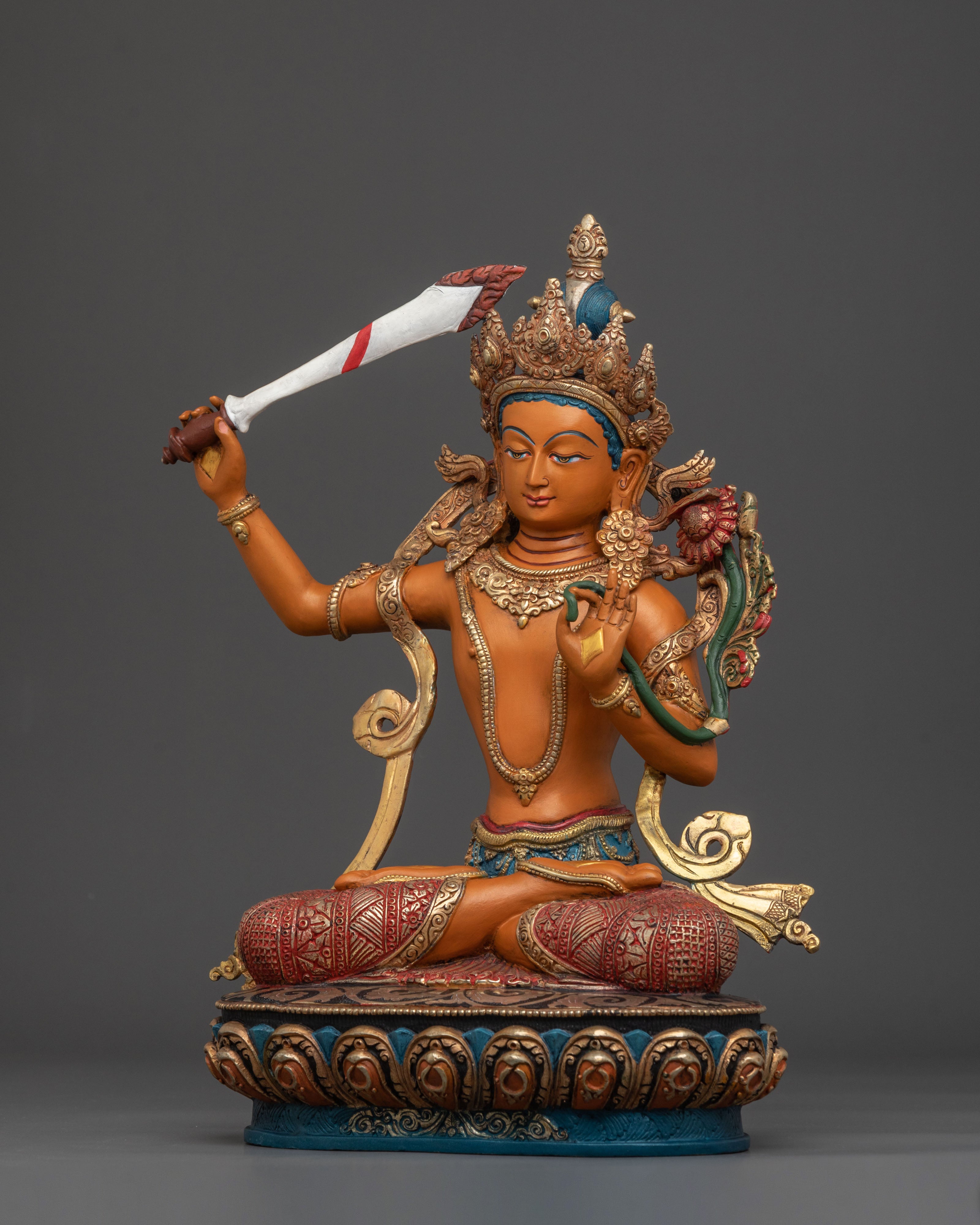 Manjushri Statue | Tibetan Bodhisattva of Wisdom