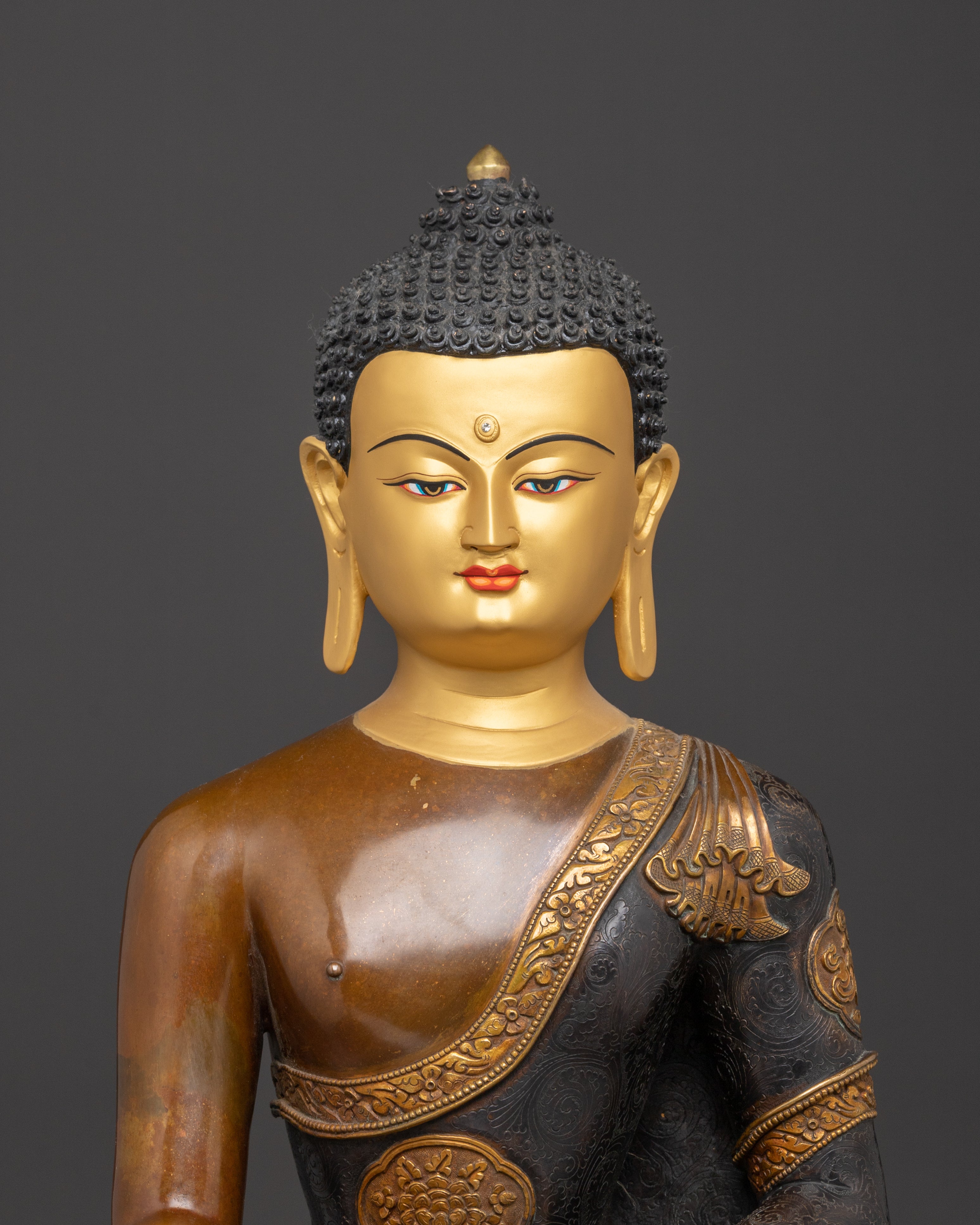 Handcrafted Copper Statue of Shakyamuni Buddha | Historical Buddha