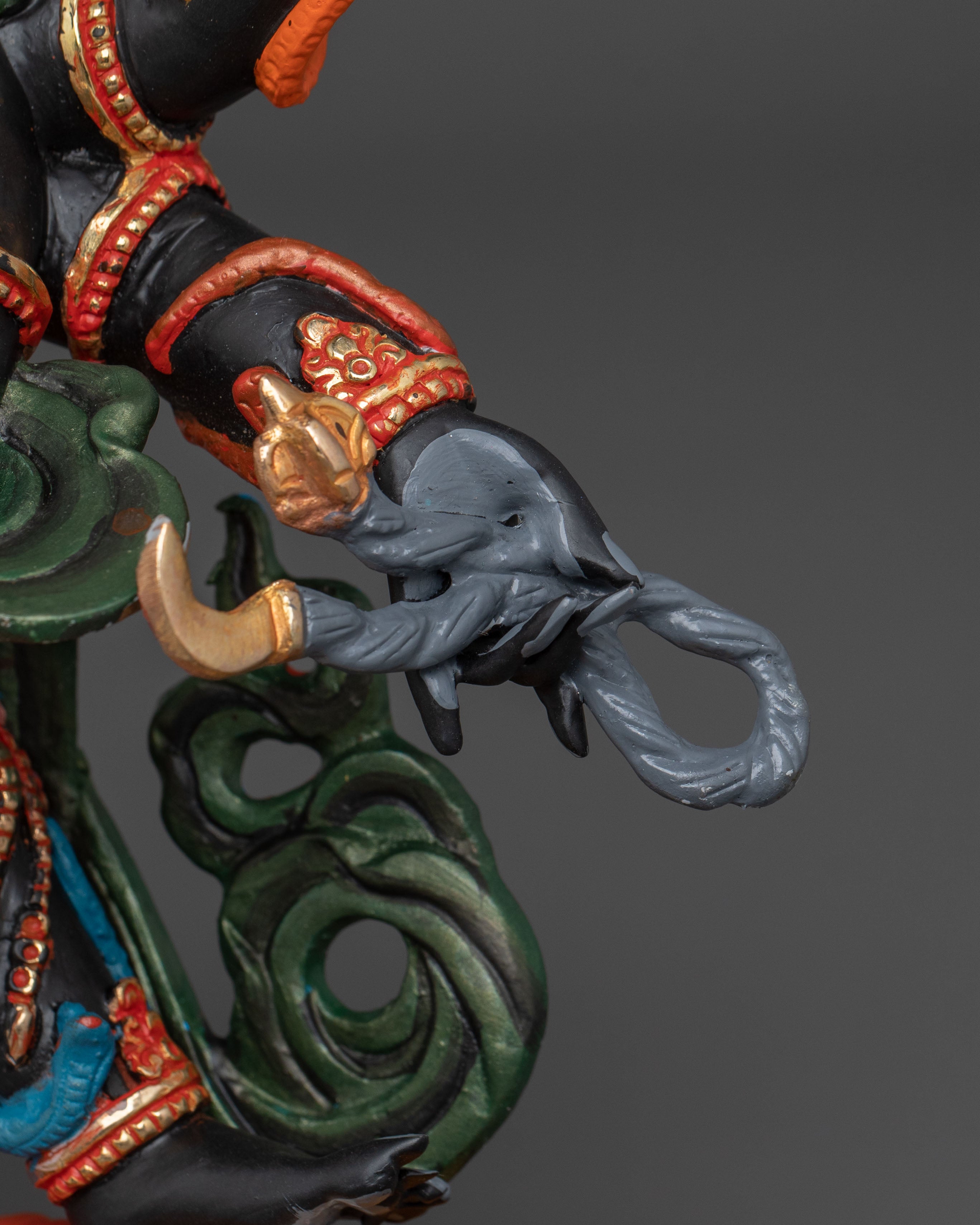 Six Armed Mahakala Wrathful Figurine | Home Decor