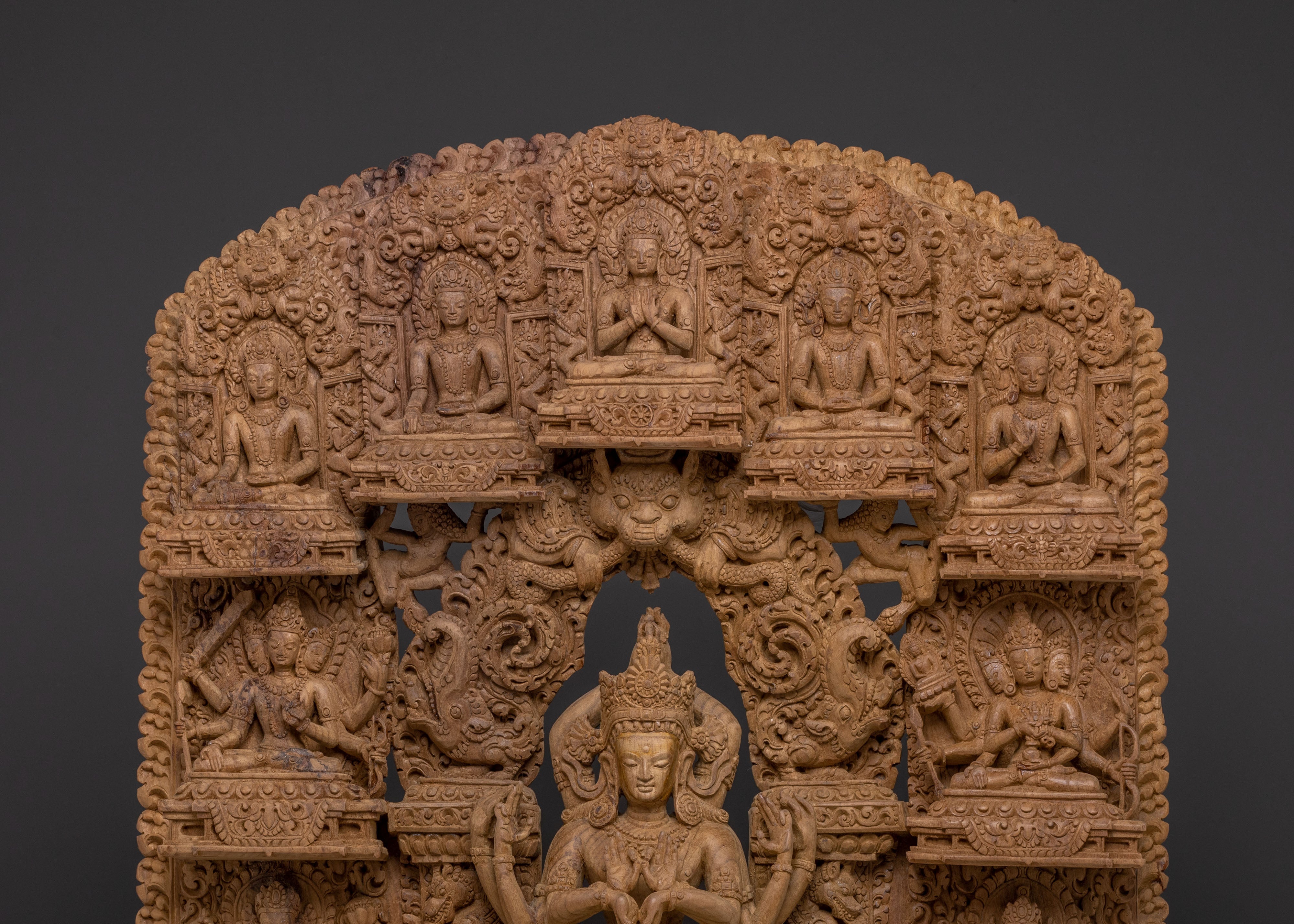 Namasangiti Wisdom Wooden Sculpture | Promoting Enlightenment