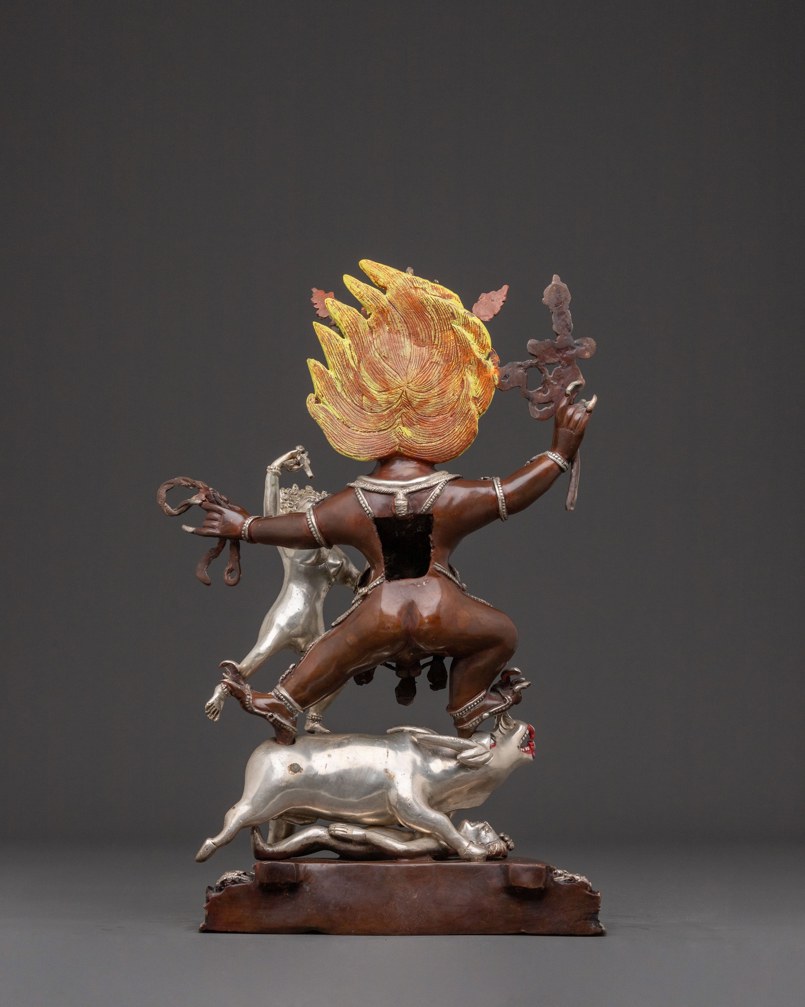 Sacred Statue of Yamantaka with Vajravetali – Protective Fury