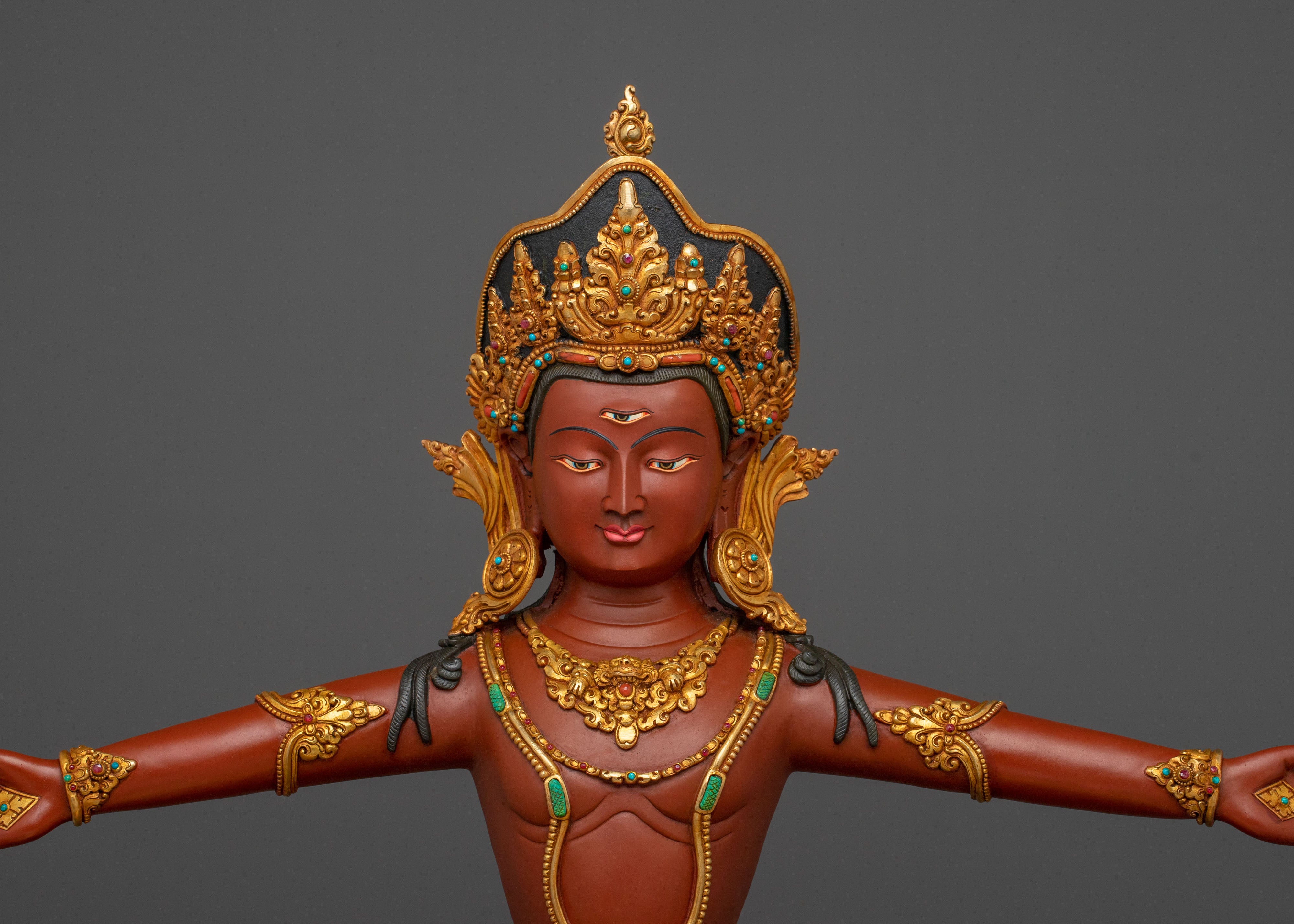 Handmade Statue of Indra: Protector of the Universe