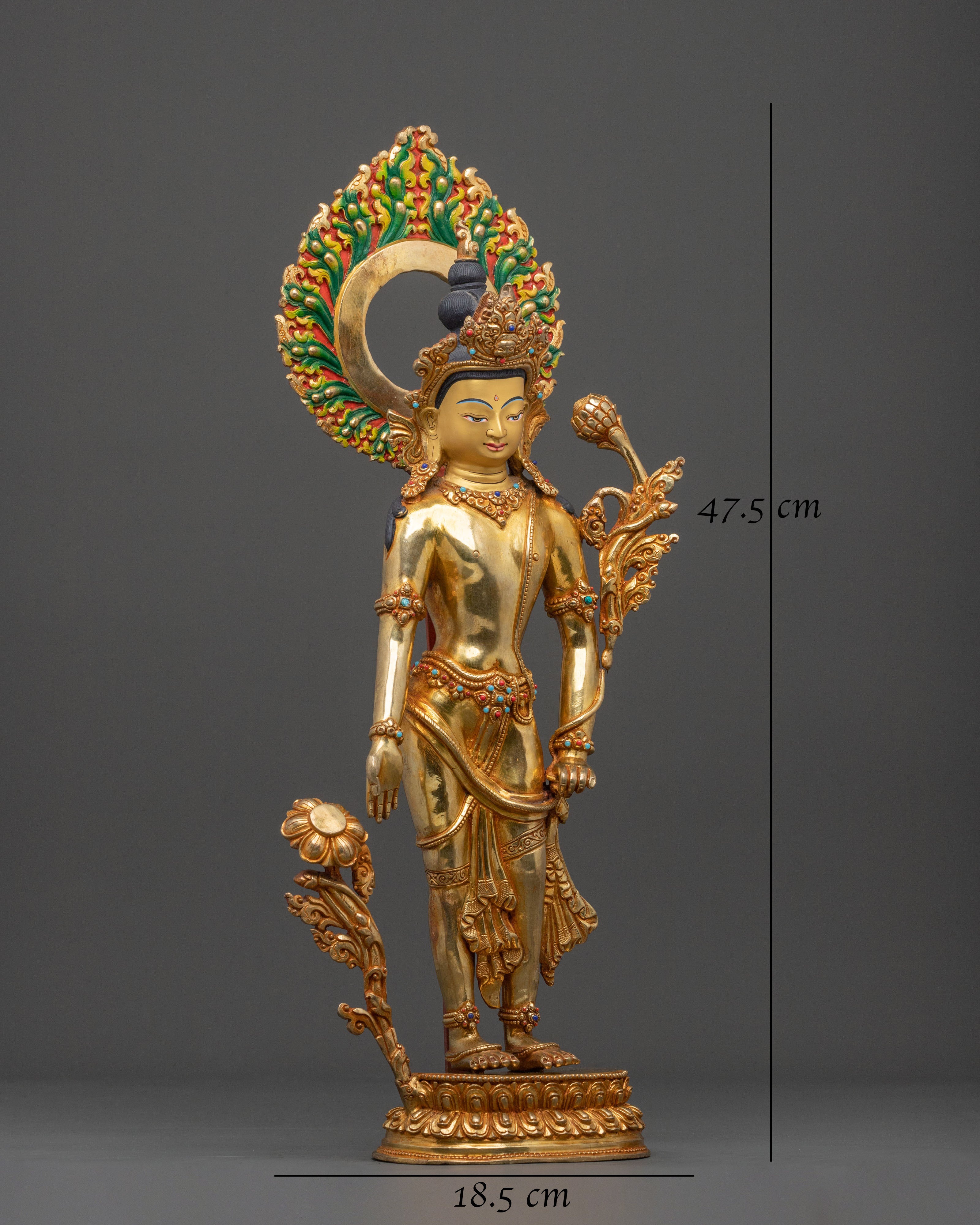 Padmapani Himalayan Buddhist Statue | Lotus Holder Bodhisattva of Compassion