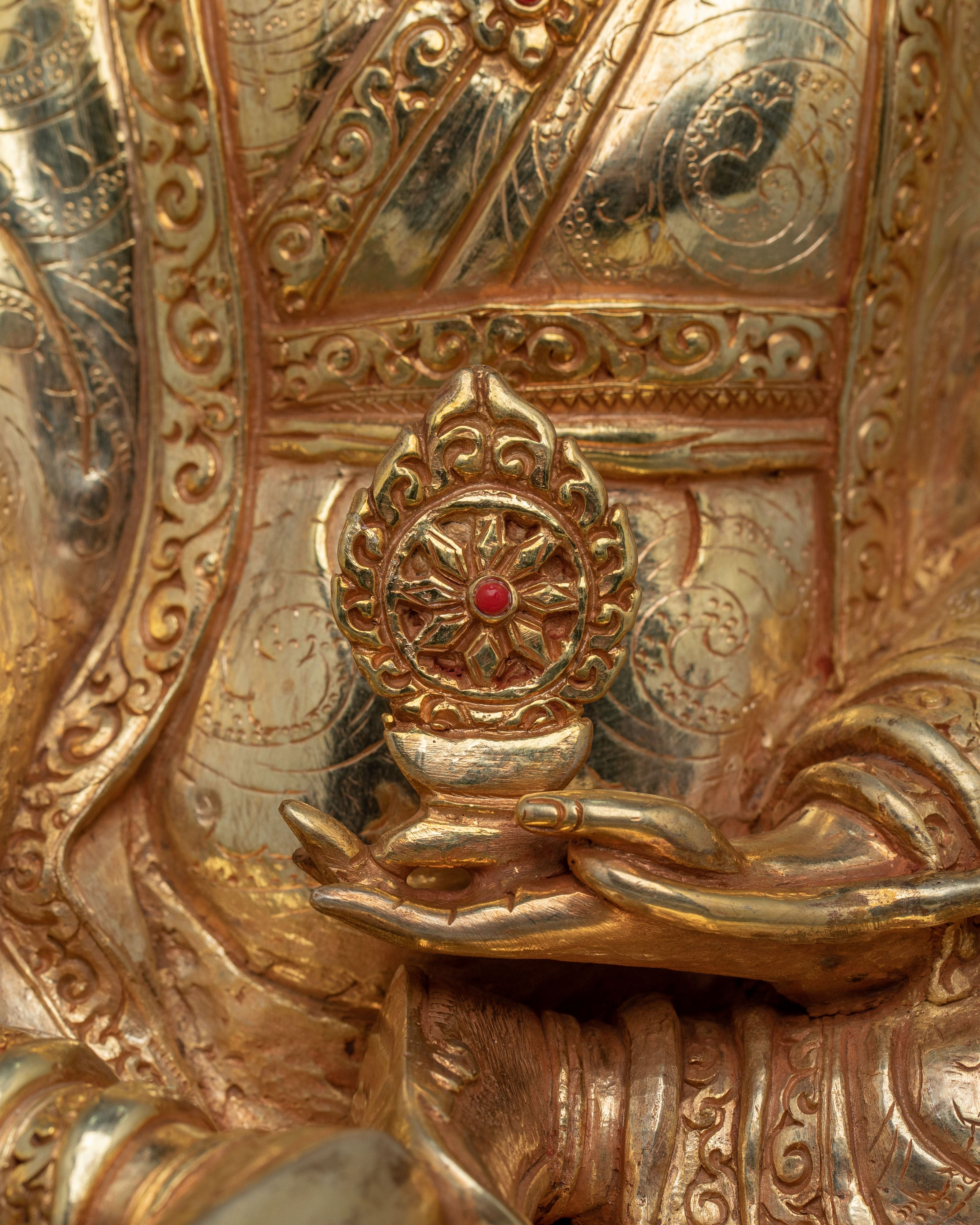 Trisong Detsen Statue | Tibetan Dharma King Sacred Sculpture