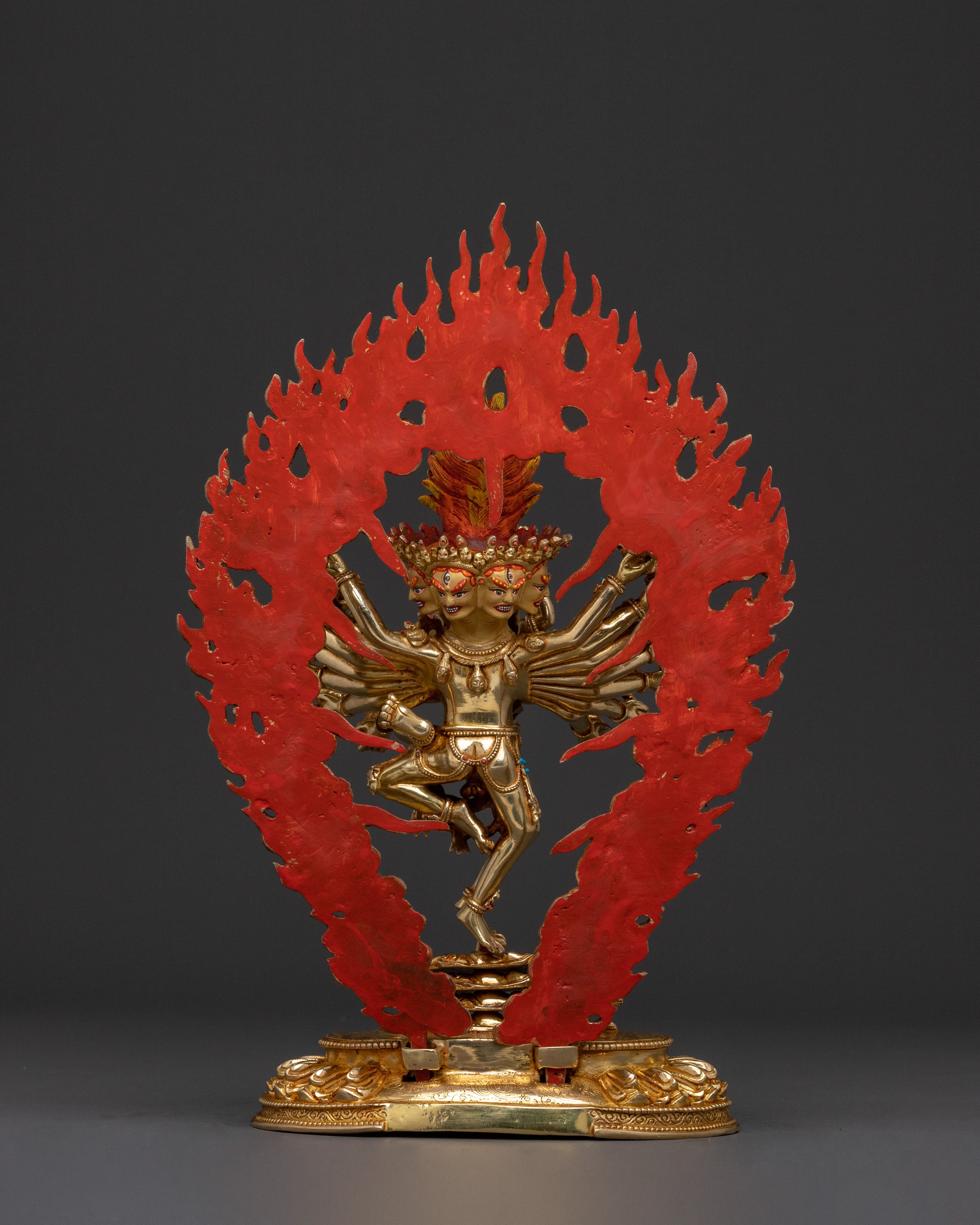 Fierce Hevajra Tantric Deity Statue | Buddhist Decor