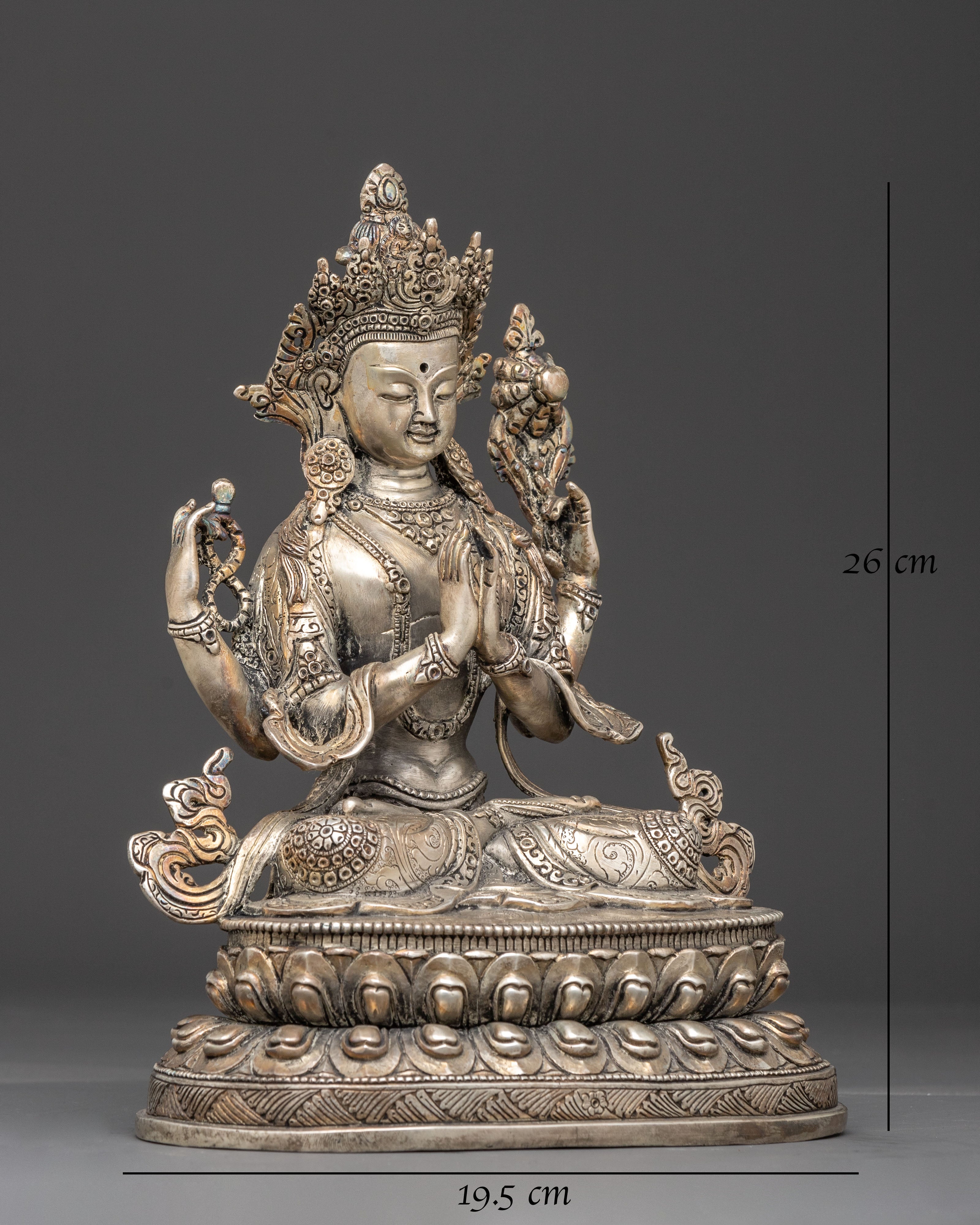 Himalayan Statue of Bodhisattva Chenrezig | Symbol of Compassion