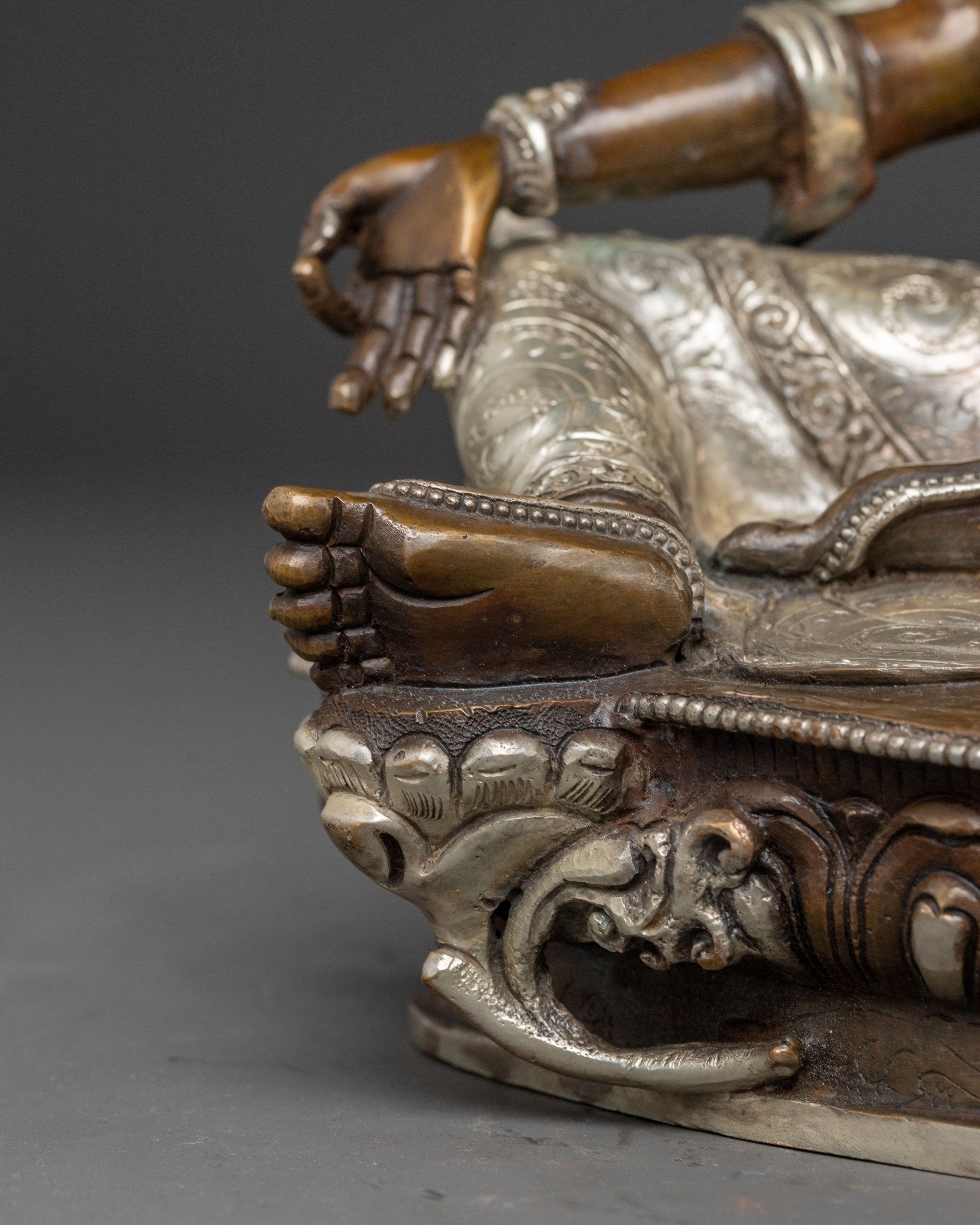 Handmade Shyama Tara Oxidized Statue | Mother of All Buddhas
