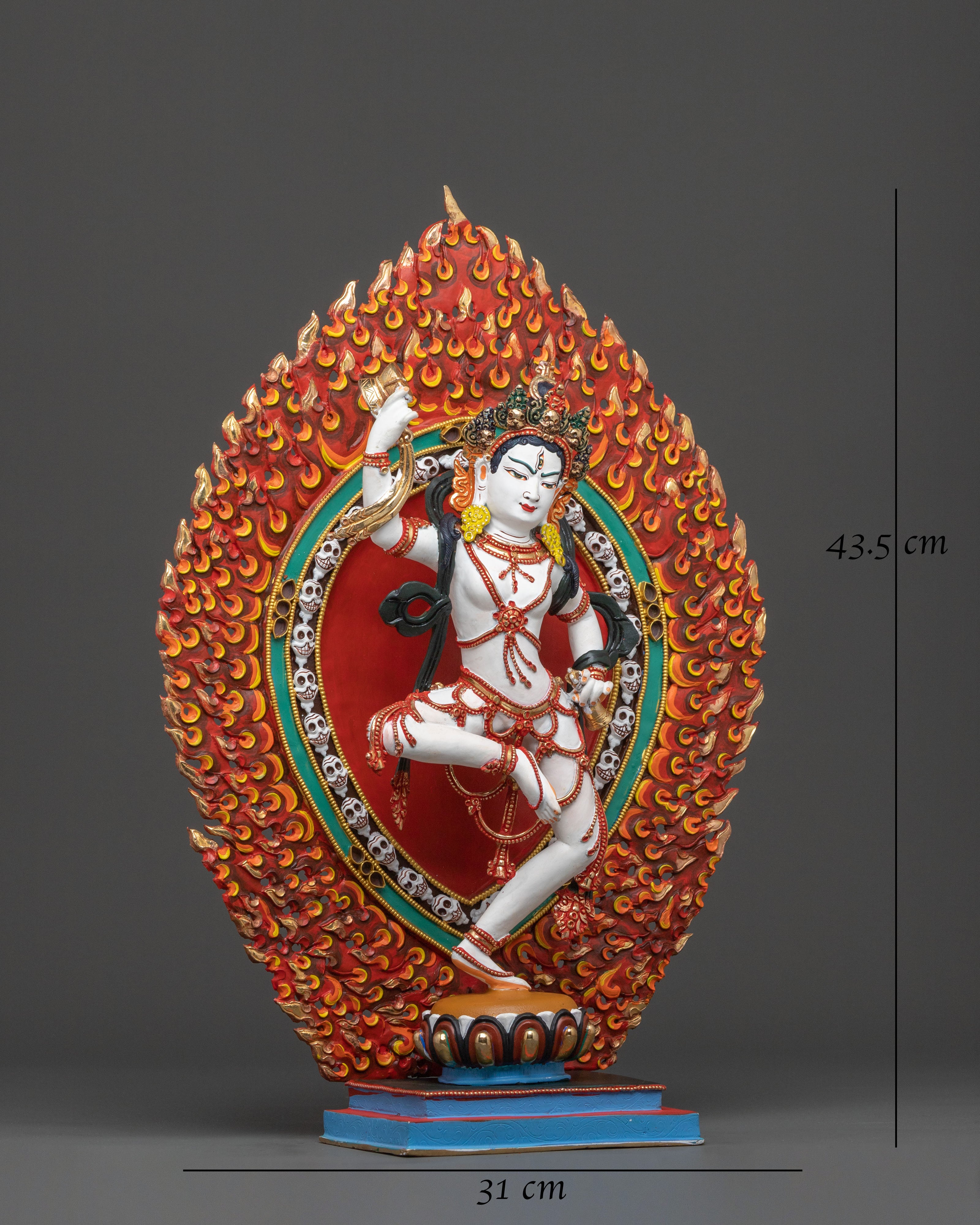 Divine Dakini Machig Labdron Sculpture | Buddhist Altar Statue