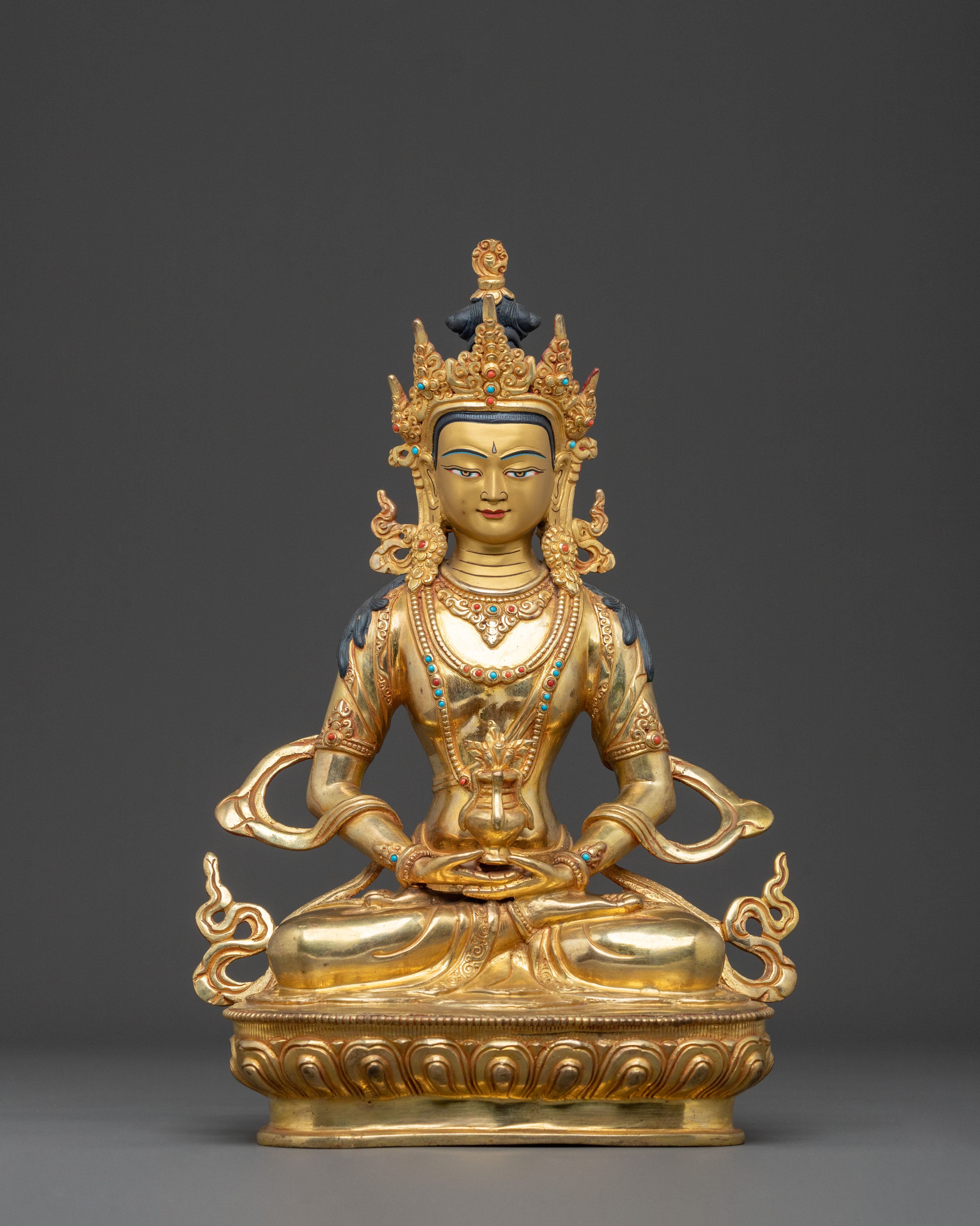 Amitayus Buddha Eternal Life Statue | Tibetan Buddhist Decor