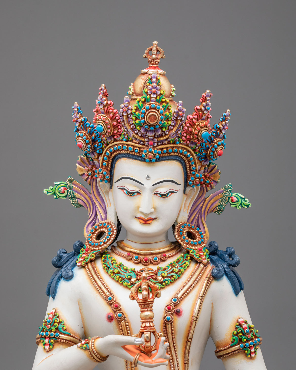 Vajrasattva Copper Figurine of Purification | Altar Decor