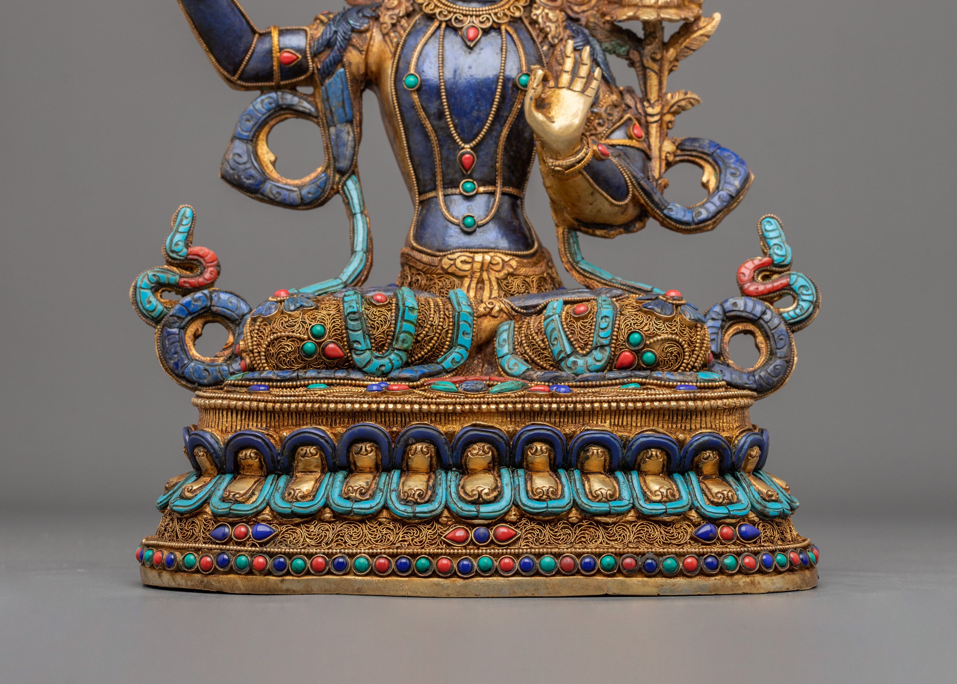 Manjushri Statue | Handcrafted Copper Figurine
