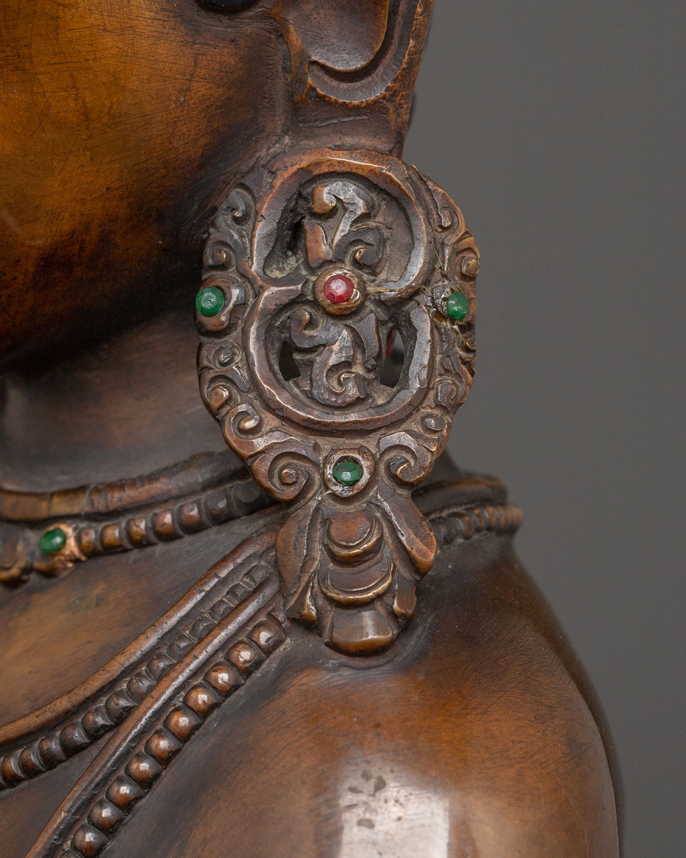 Siddhartha Gautama Oxidized Copper Statue