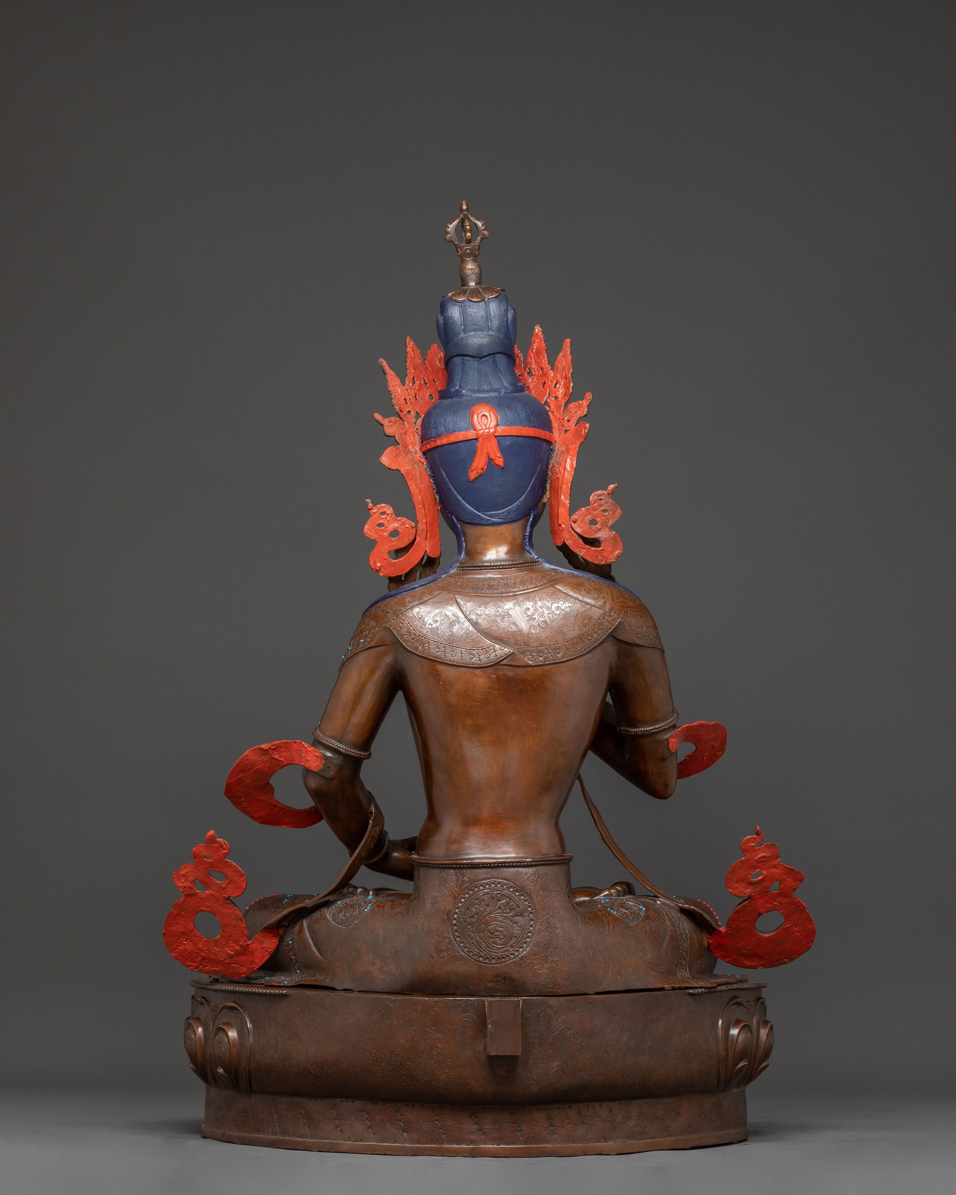 Vajrasattva Statue for Altar Decor | Nepali Handcrafted Statue