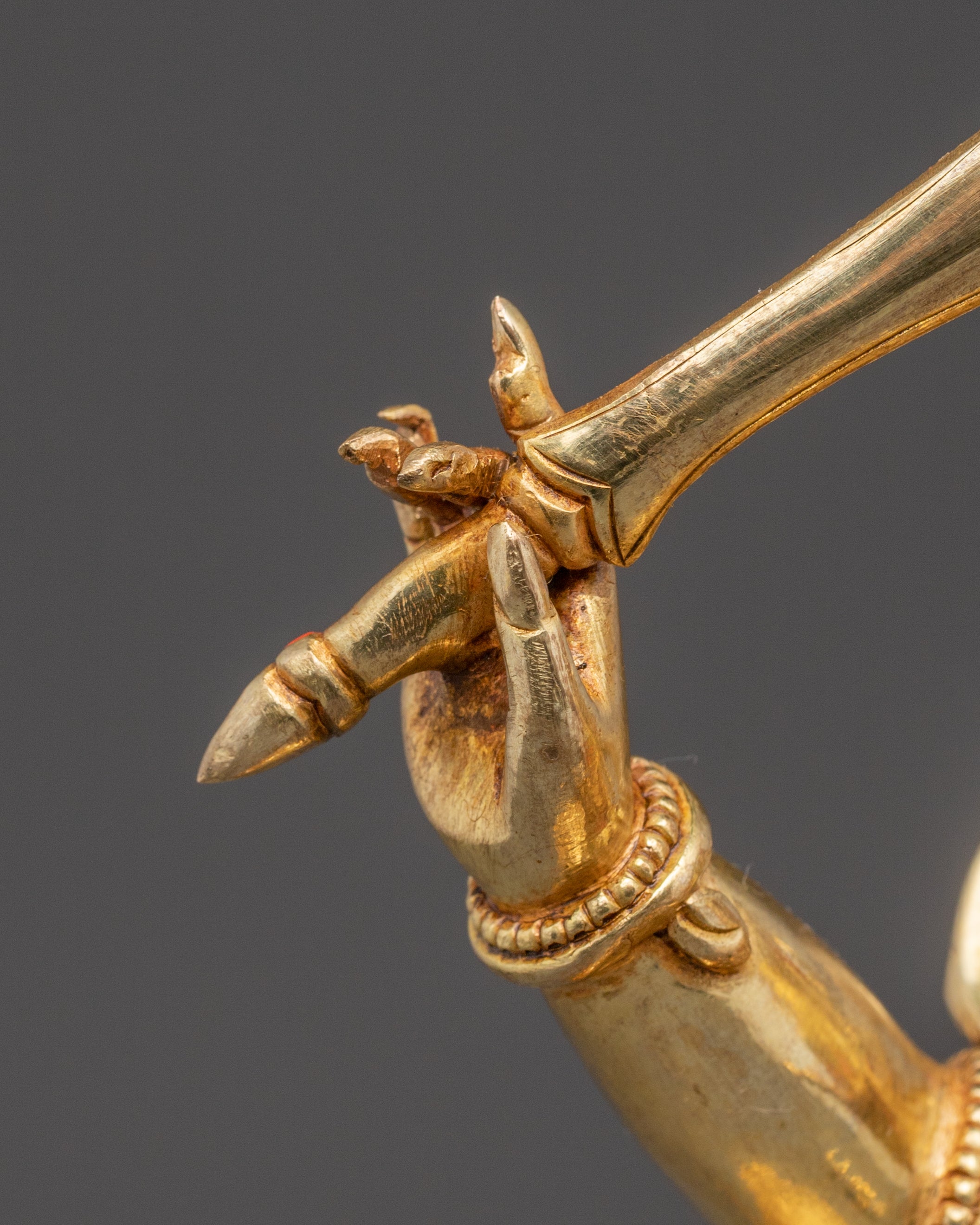 Golden Statue of Black Manjushri | Dharma Protector