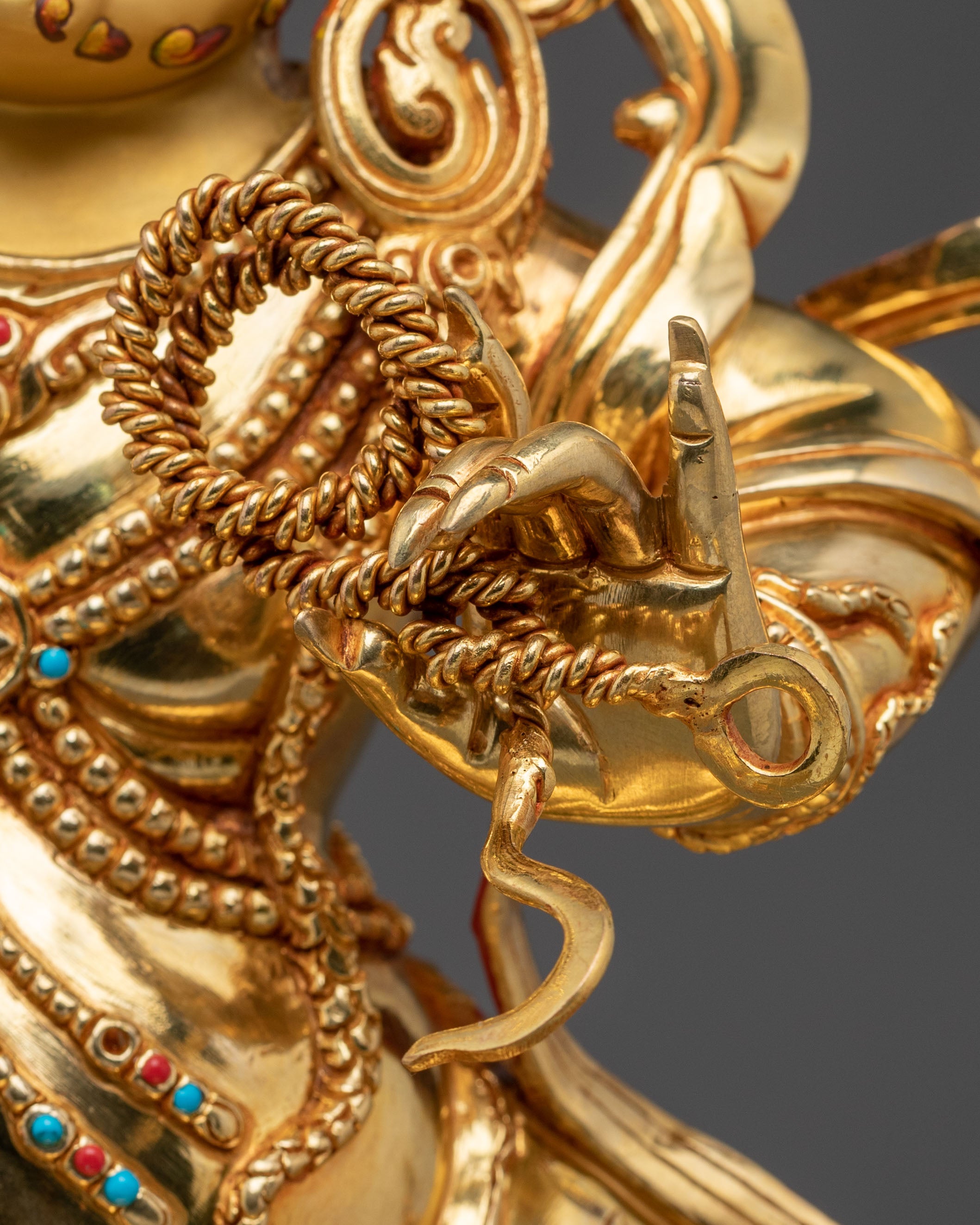 Vajrapani Vajra Holder Bodhisattva Statue | 24K Gold Glided
