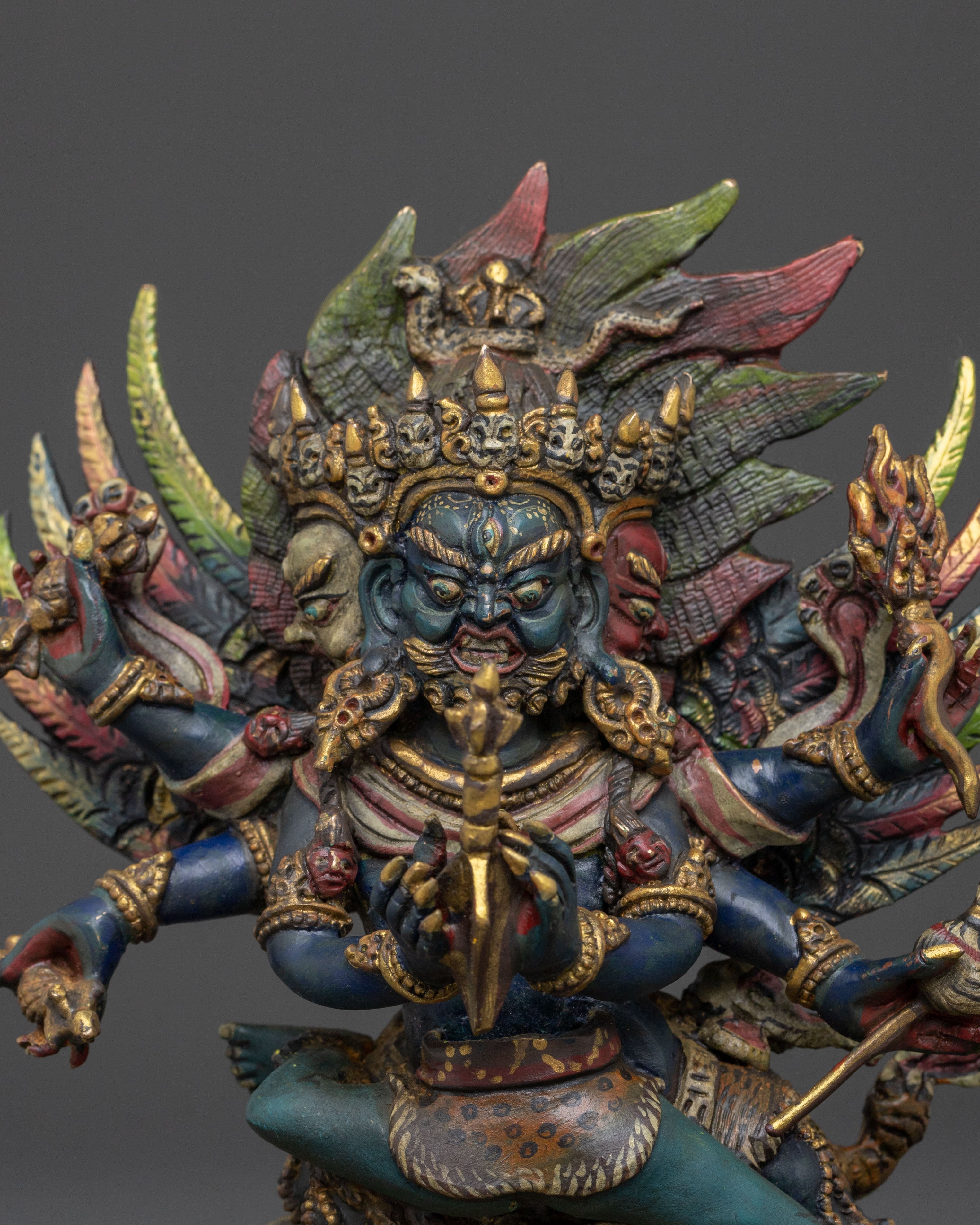 Handmade Vajrakilaya Statue | Buddhist Altar Decor