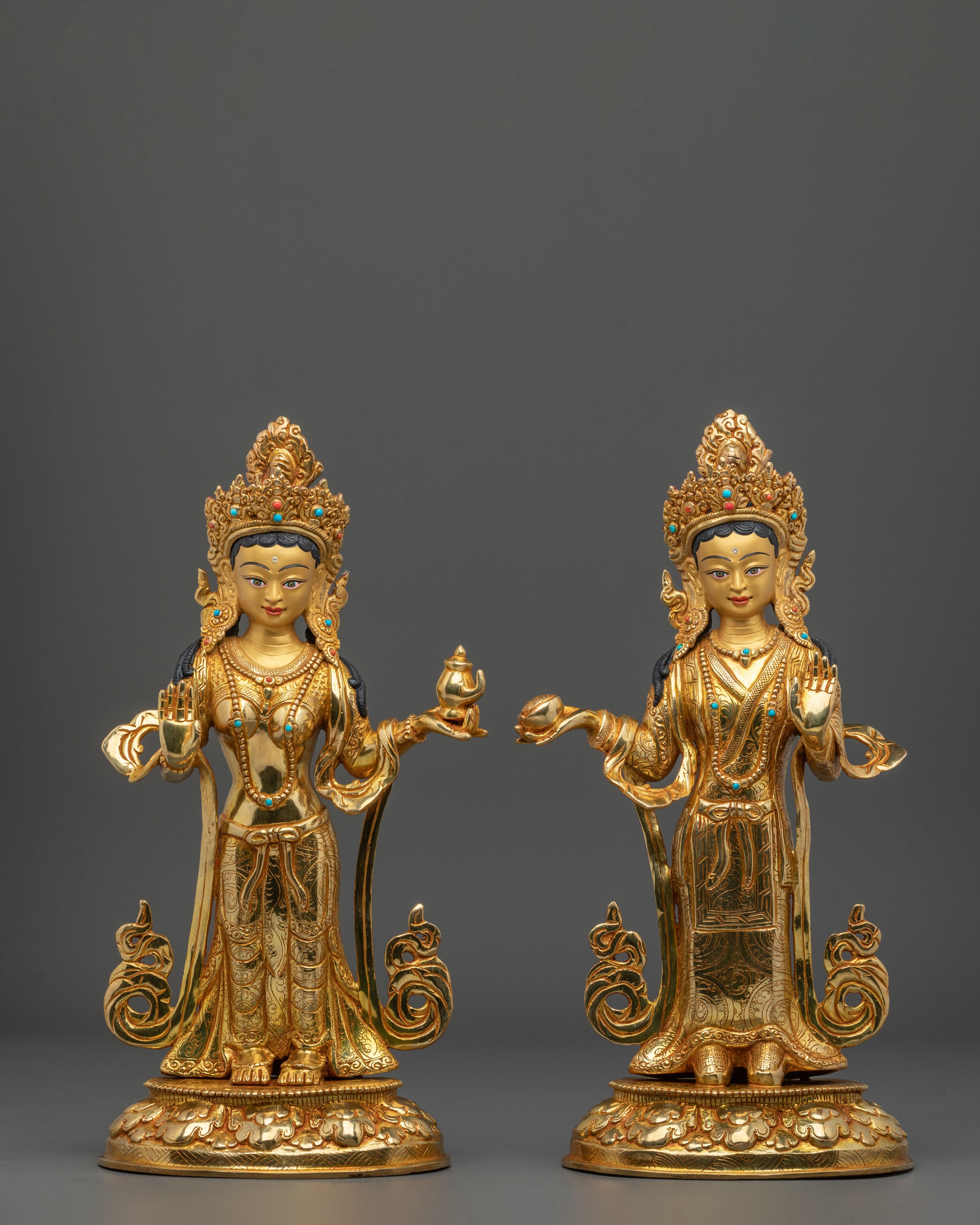 Yeshe Tsogyal and Mandarva Spiritual Figurine | Home Decor