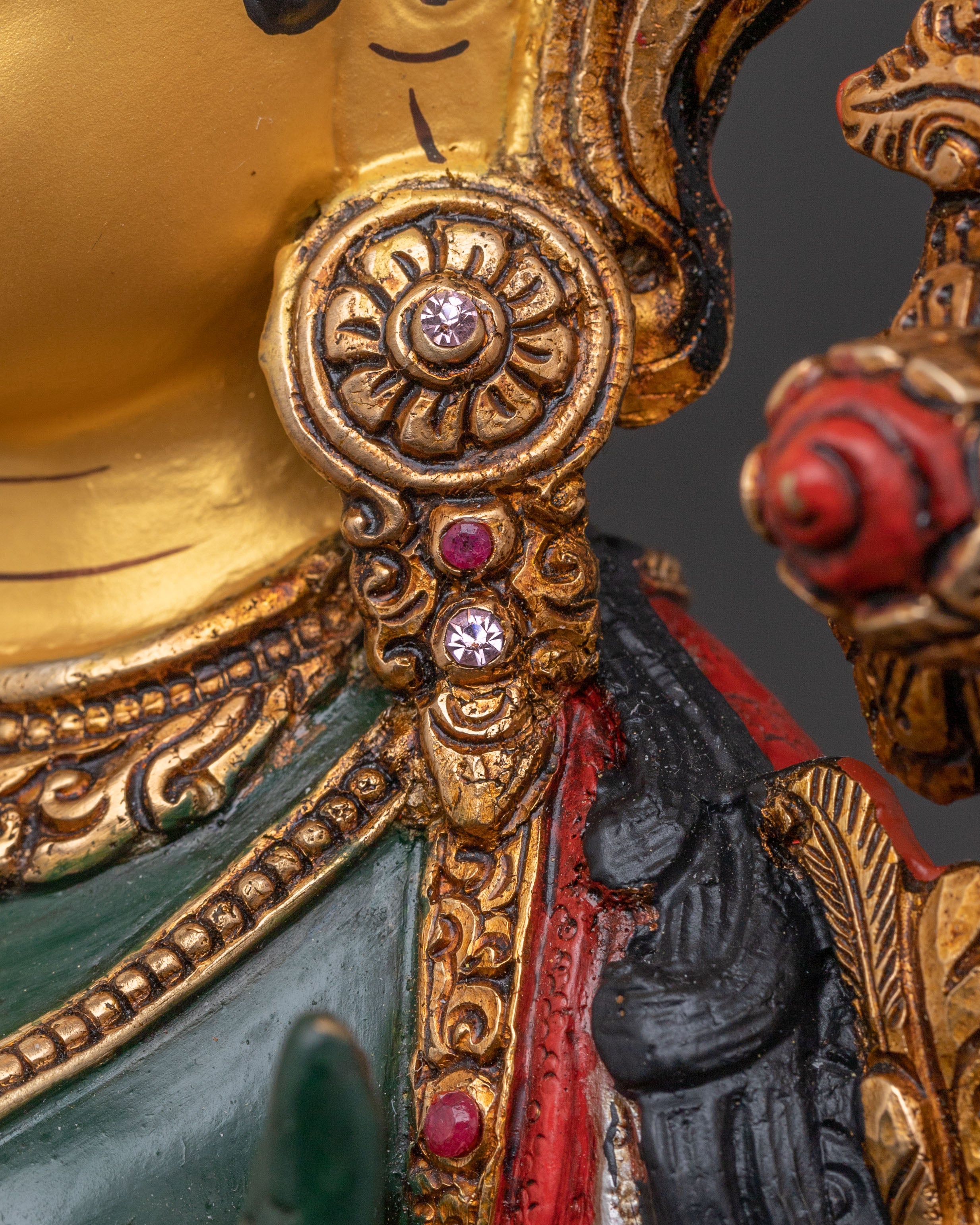 Green Tara Handcrafted Copper Statue – Radiant Devotion