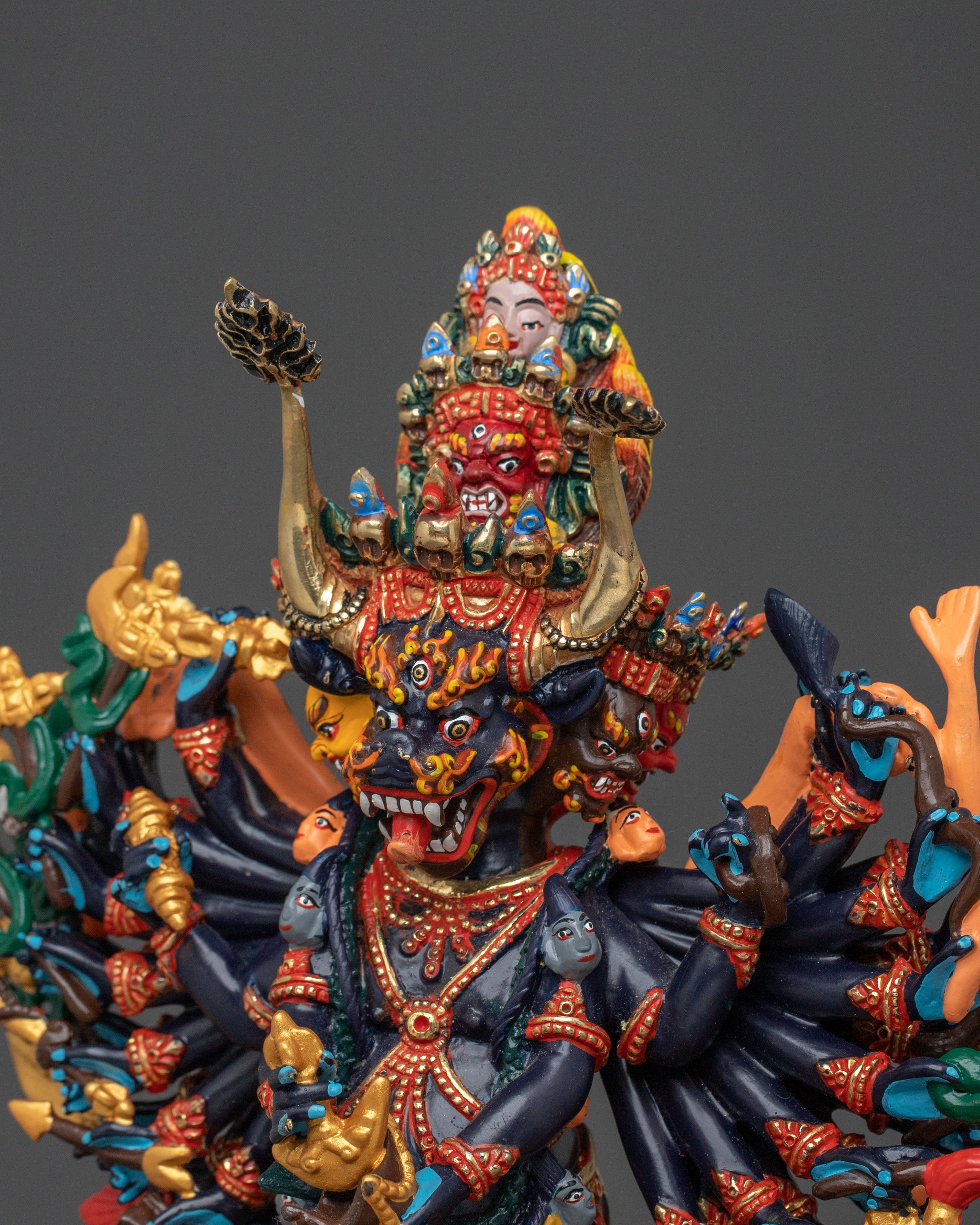 Tibetan Protector Yamantaka Statue | Wrathful Deity of Wisdom & Protection