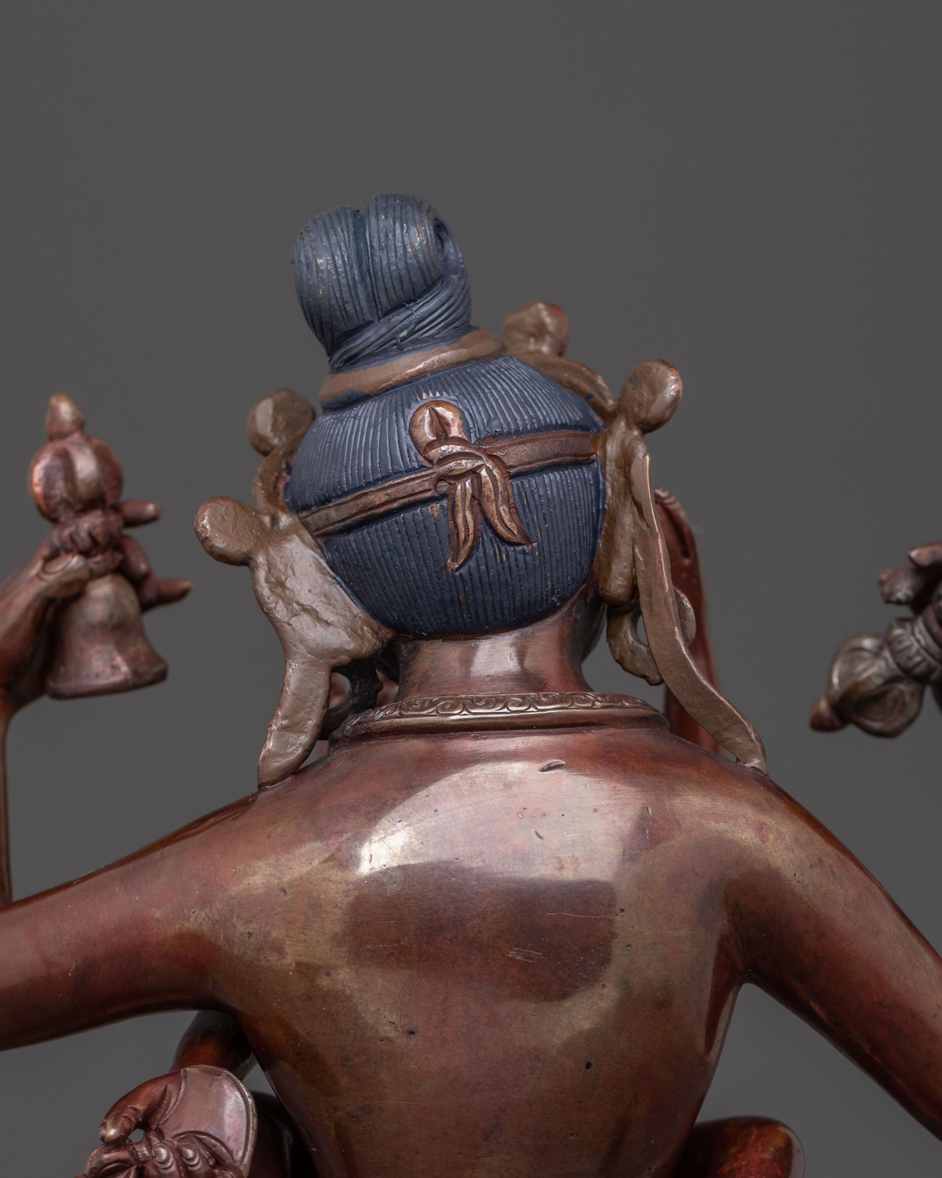 Ghantapa Statue - Oxidized Copper Art