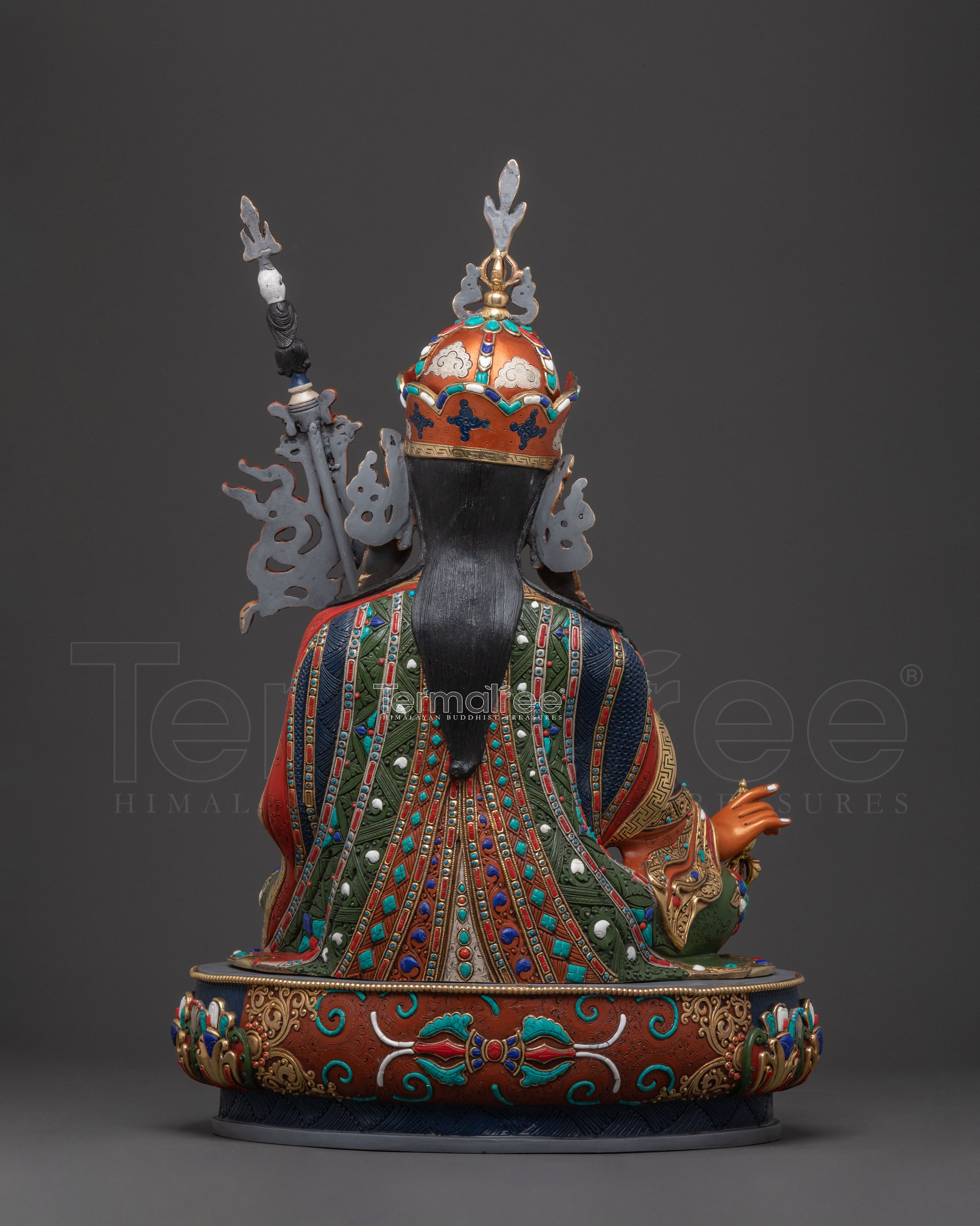 Padmasambhava 24k Gold Gilded Blessing Statue