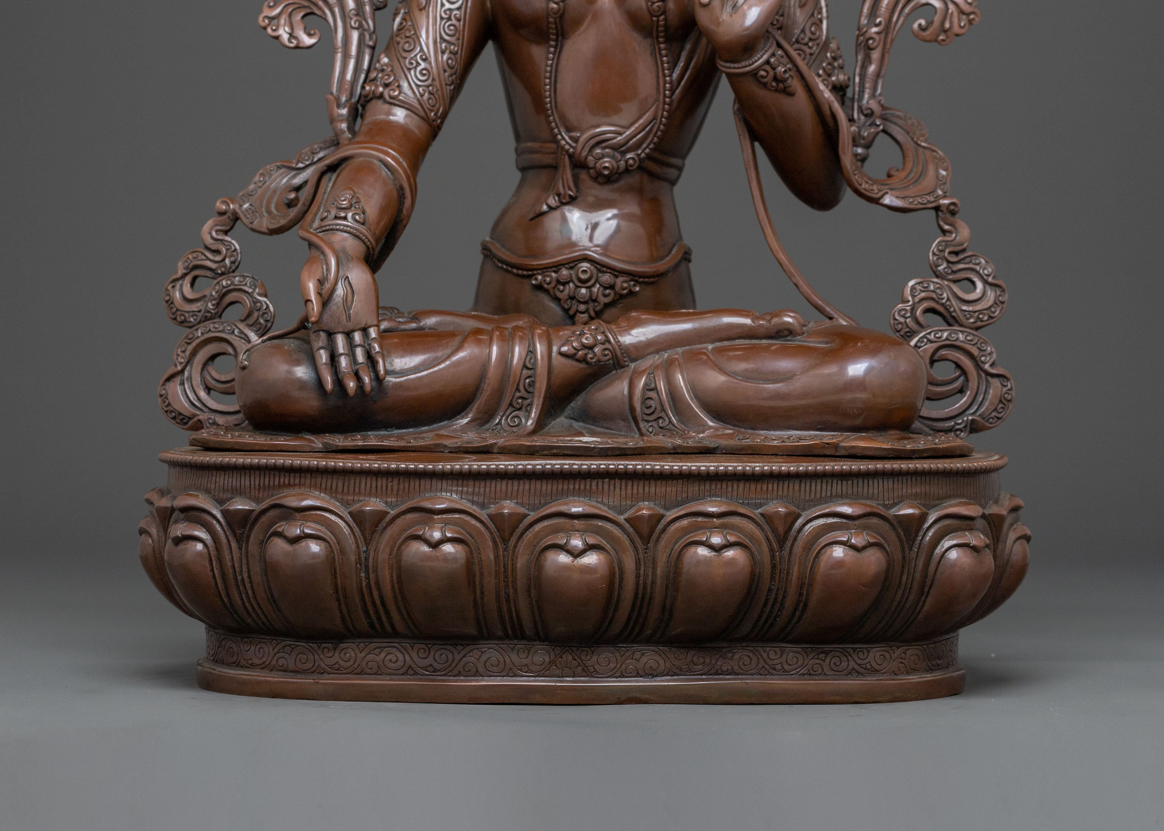 Handcrafted White Tara Spiritual Statue | Healing Goddess
