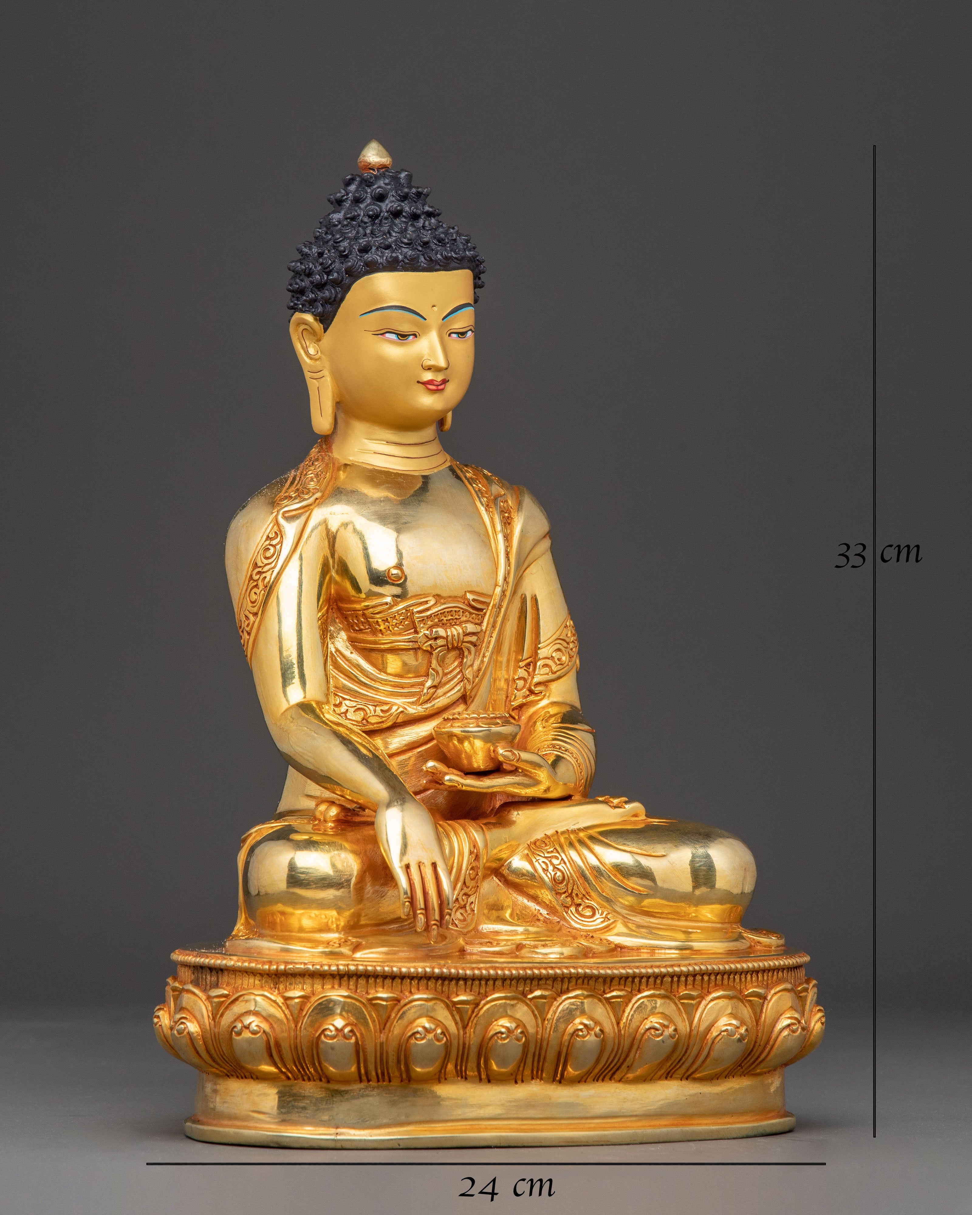 Golden Statue of Shakyamuni Buddha, Founder of Buddhism | The Enlightened One