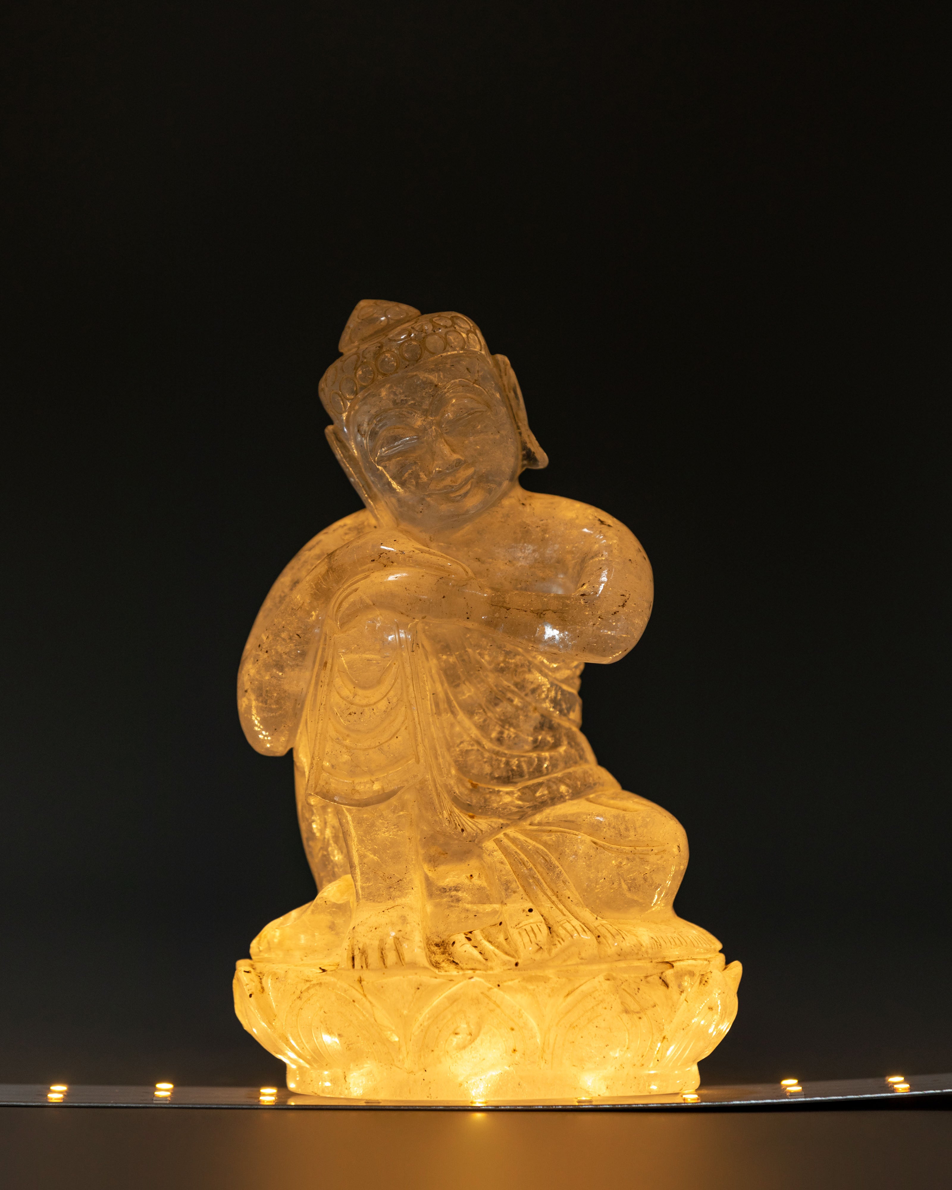 Buddha Statue | Luminous Crystal from Ganesh Himal