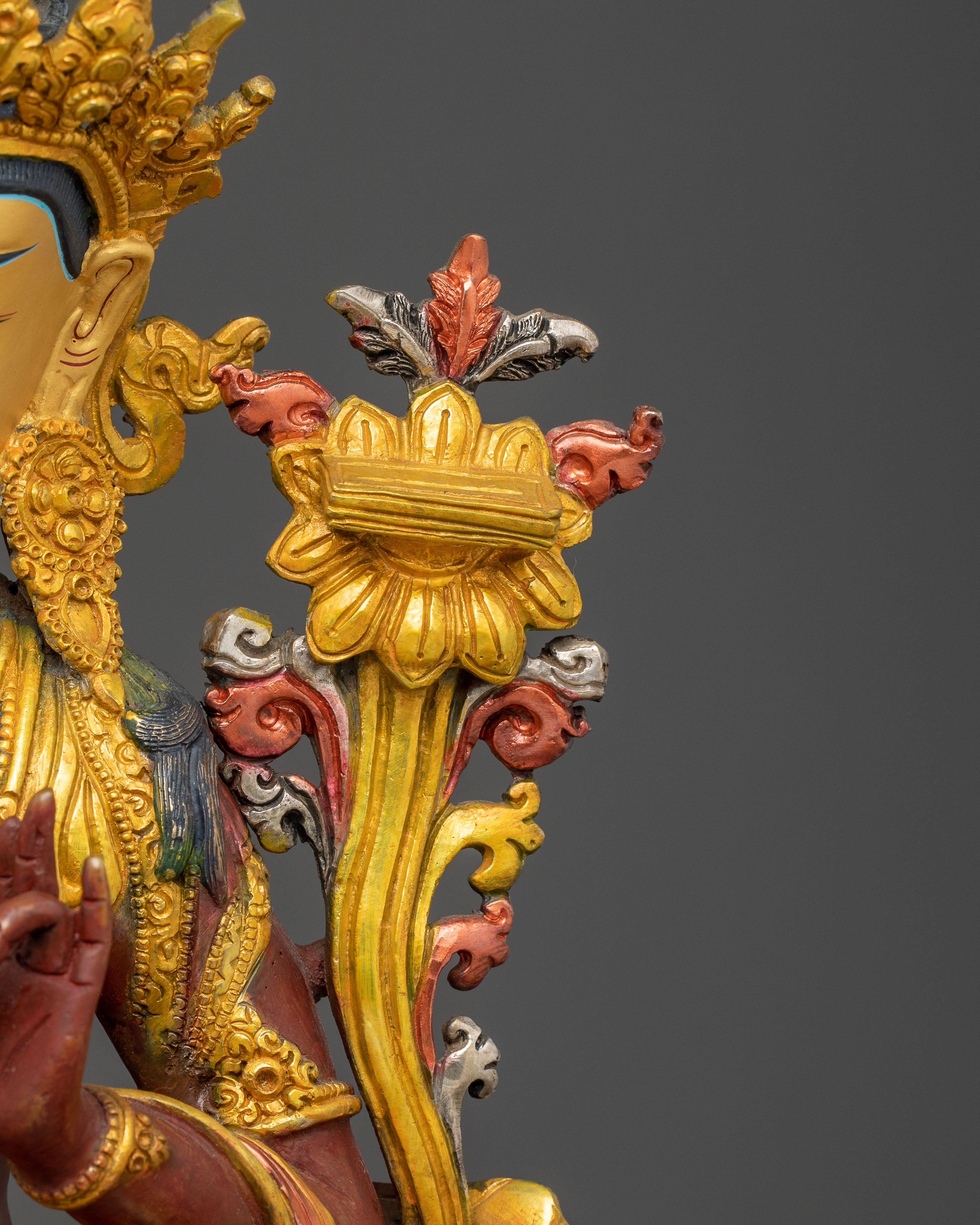 Manjushri Traditional Statue | Meditation Decor