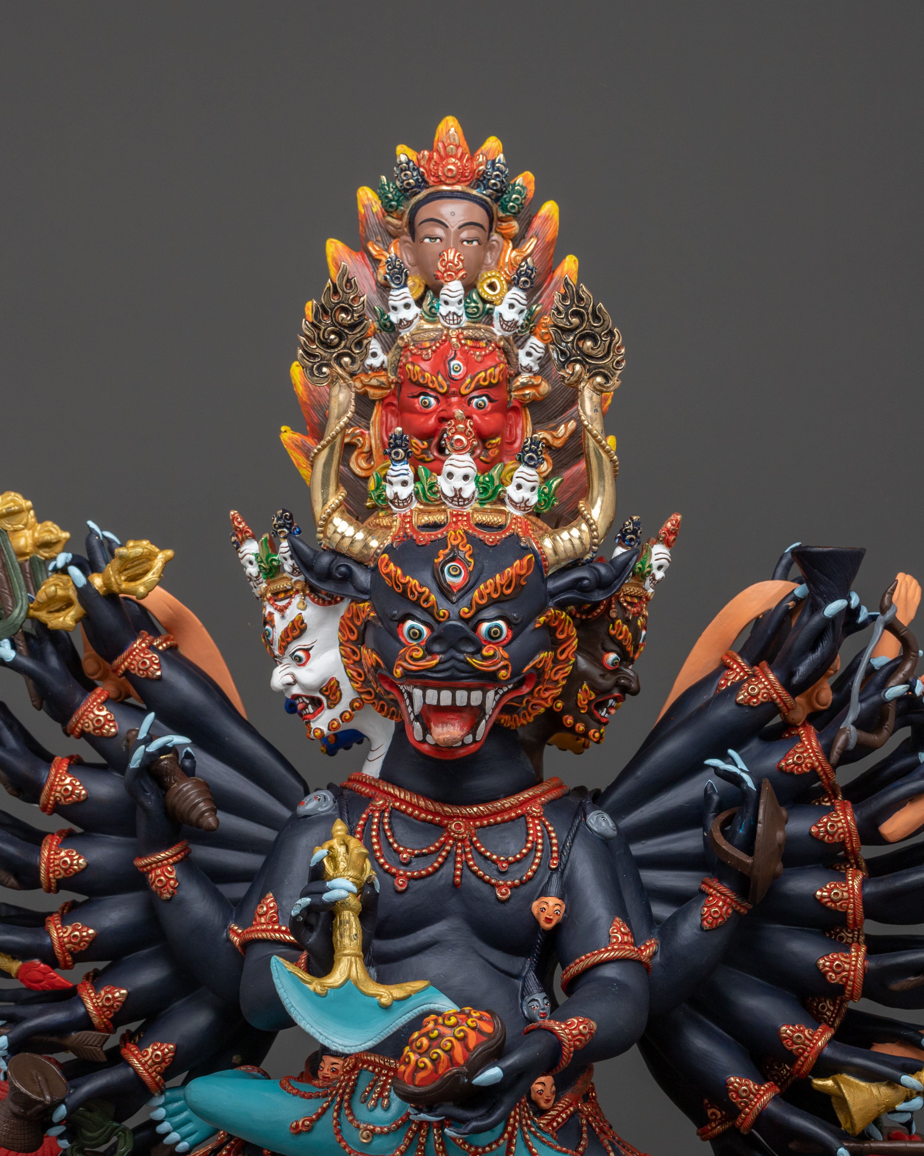 Yamantaka Wrathful Deity Statue | Fierce Protector of Enlightened