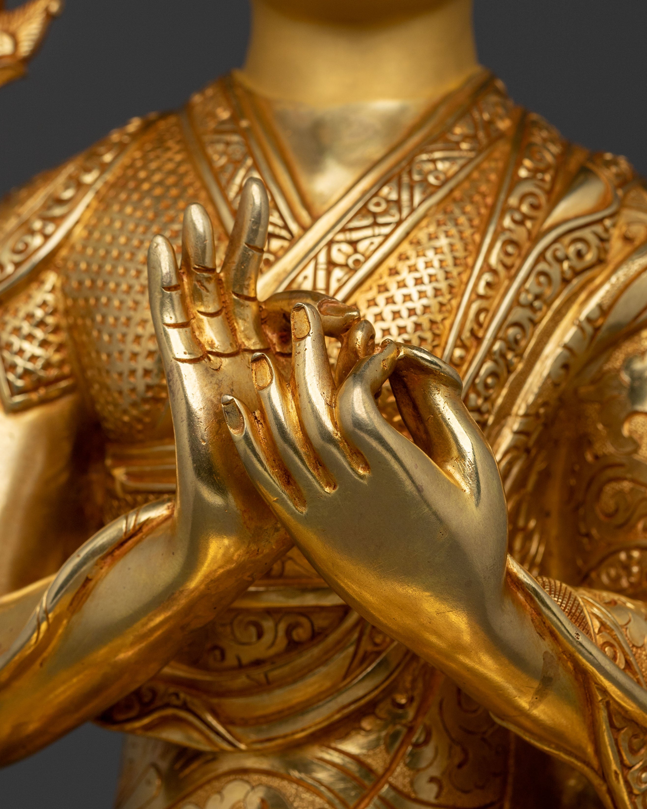 Tsongkhapa Sculpture with Disciples | Buddhist Master