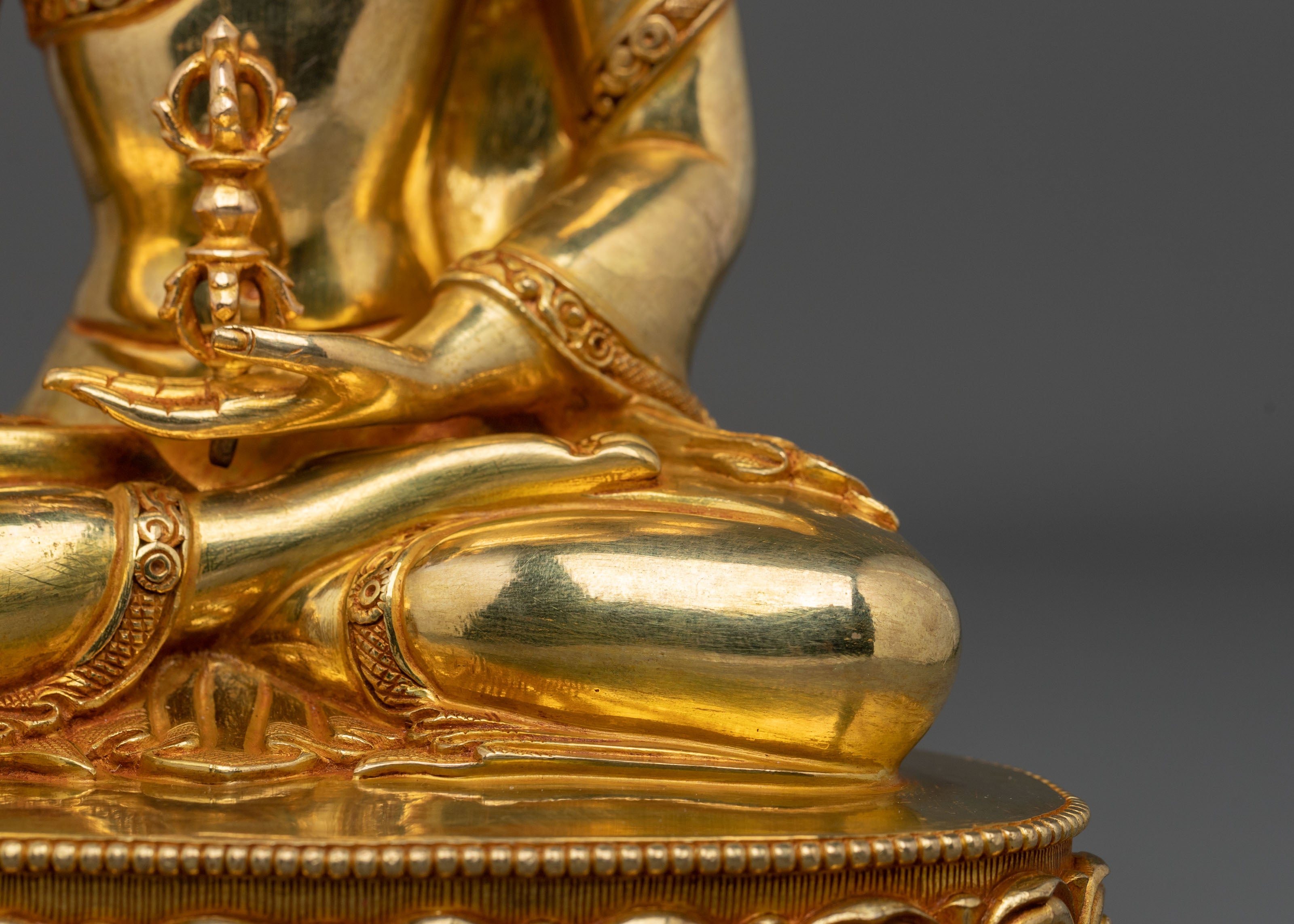 Mitrugpa Sacred Sculpture | Hand-Gilded Copper Figurine