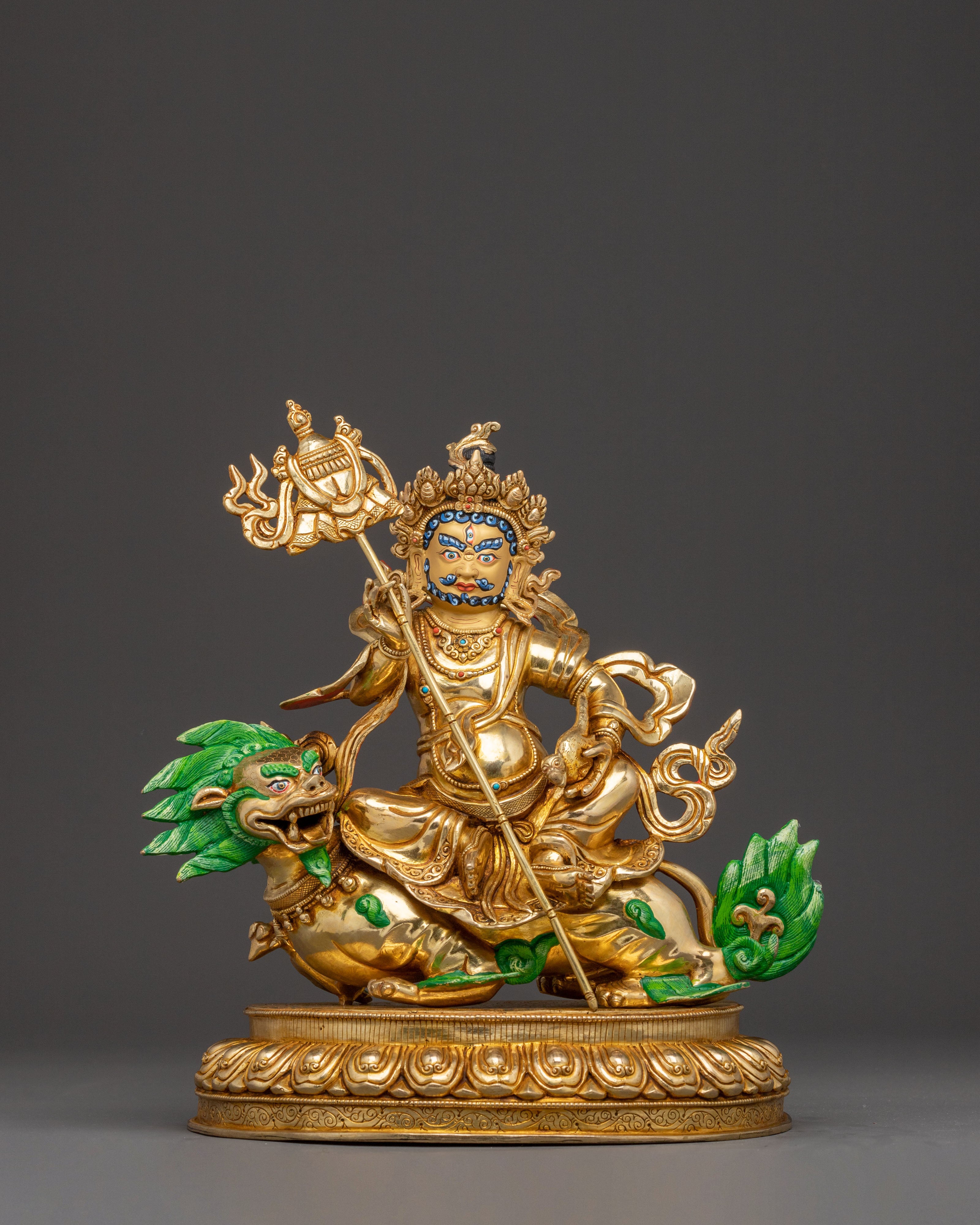 Traditional Namtoshe Guardian Statue - 24K Gold