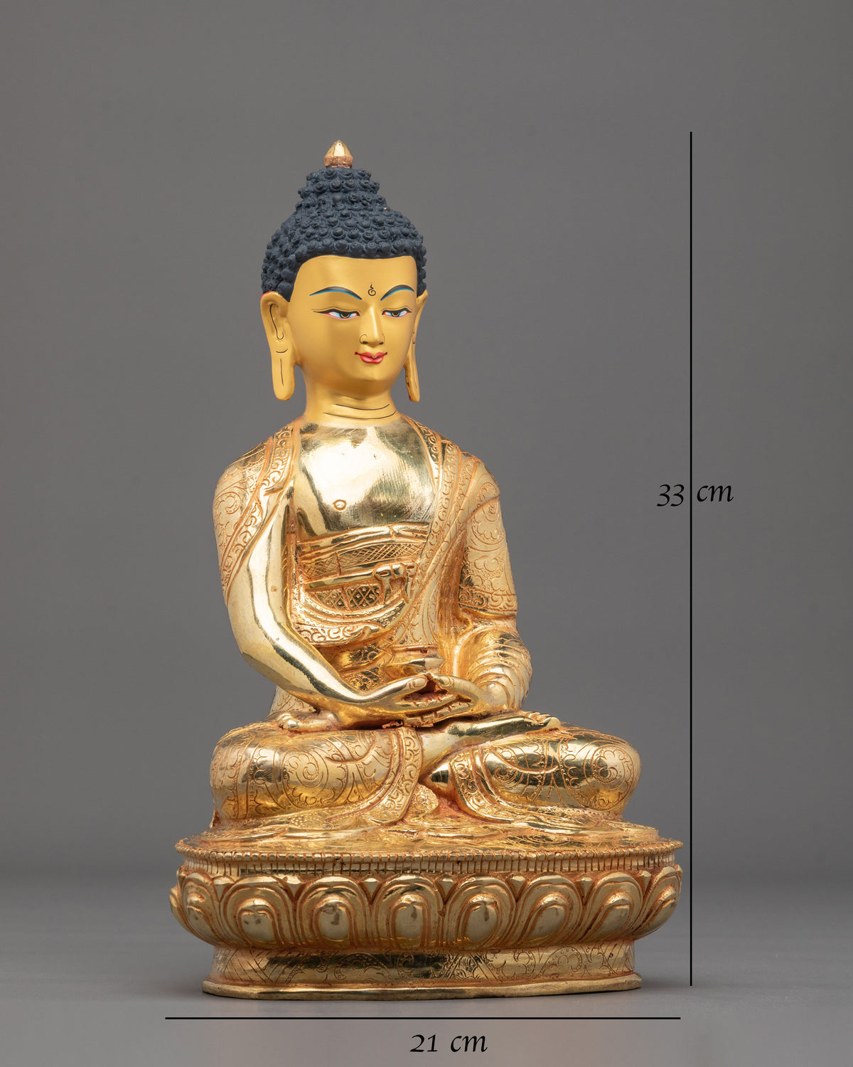Handmade Amitabha Buddha Copper Sculpture