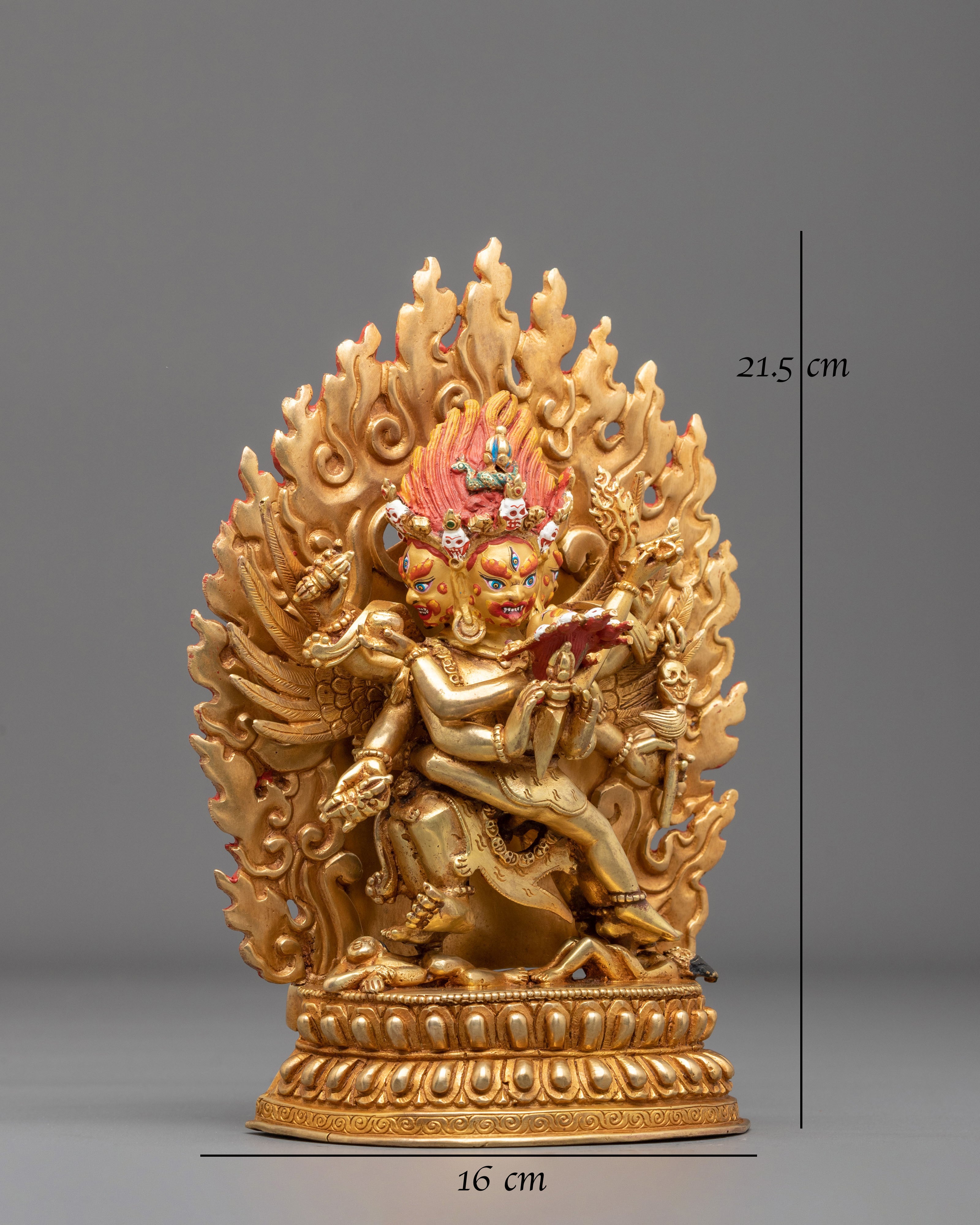 Vajrakilaya Statue | 24K Gold Sacred Sculpture