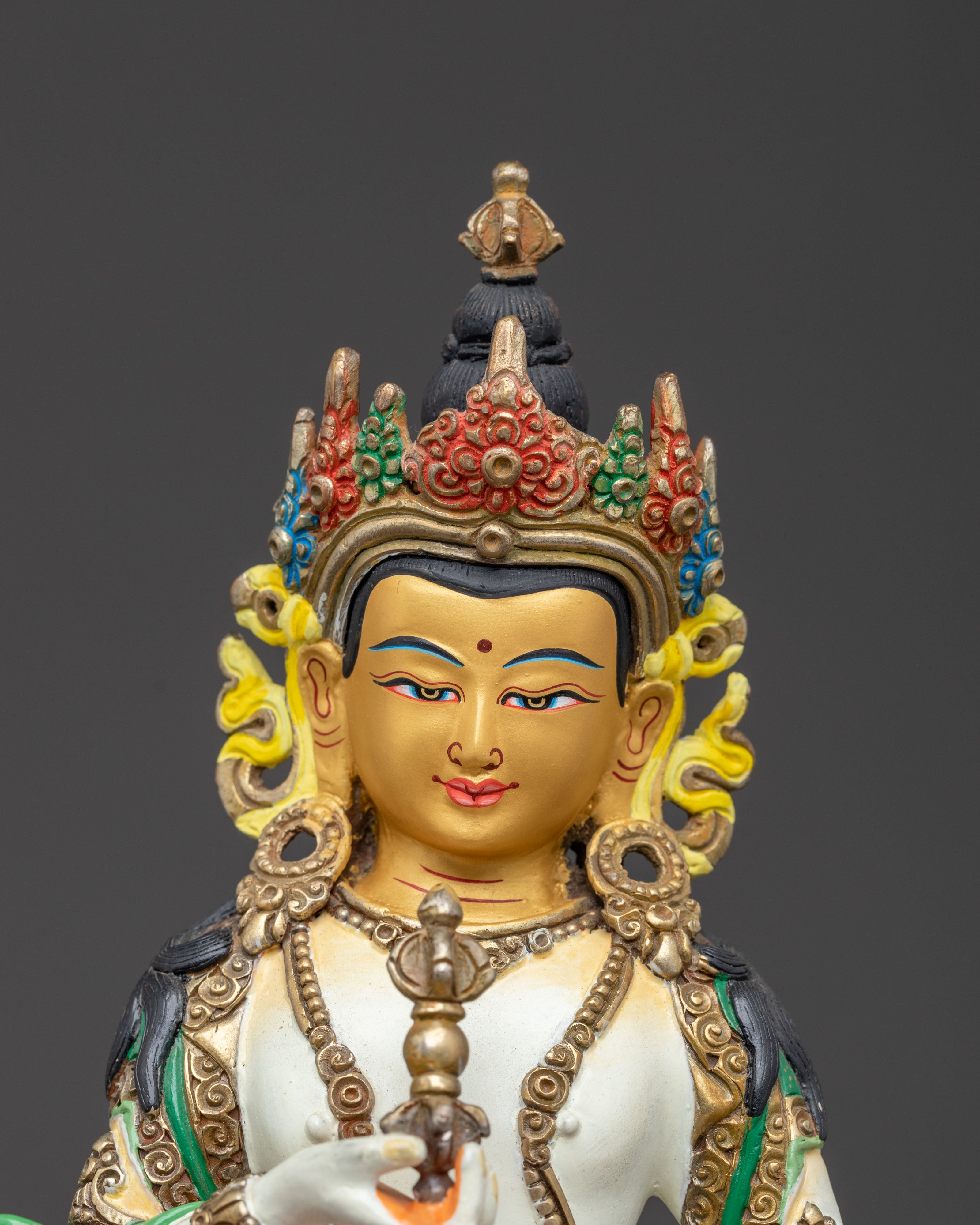 Golden Vajrasattva Purification Statue: Radiant Grace