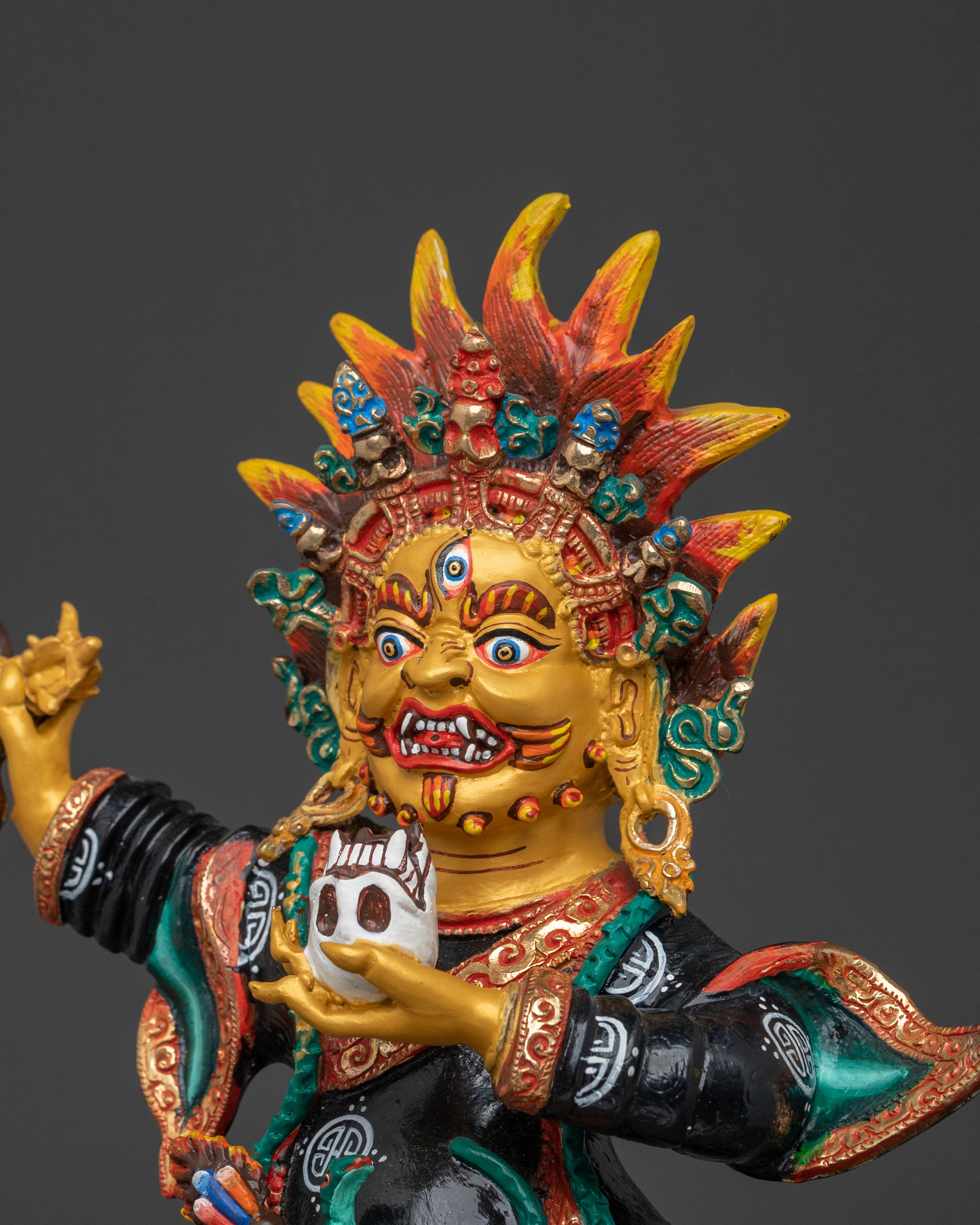 Sacred Mahakala Bernakchen Sculpture