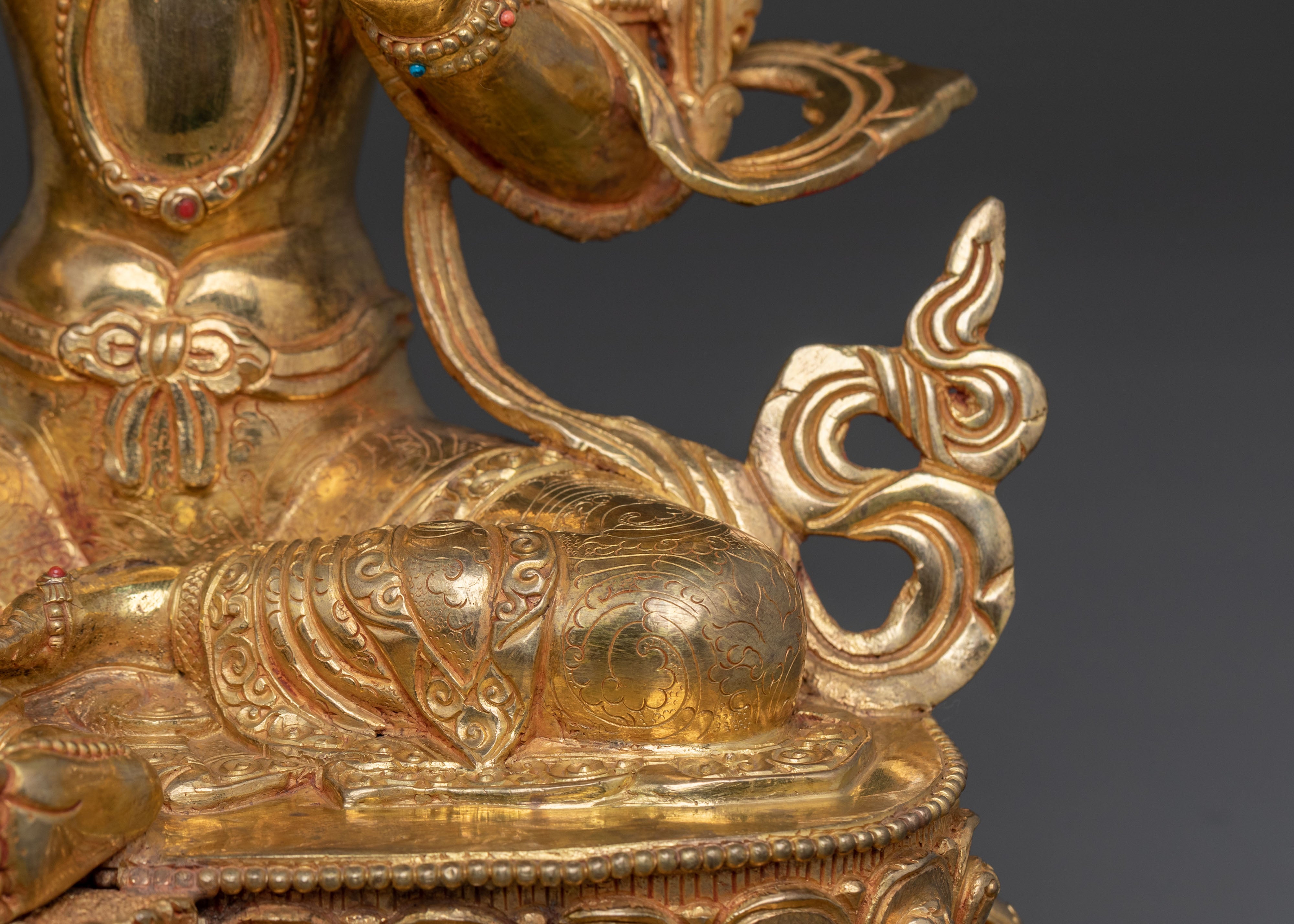 Green Tara Fearless Protector Statue: Goddess of Compassion