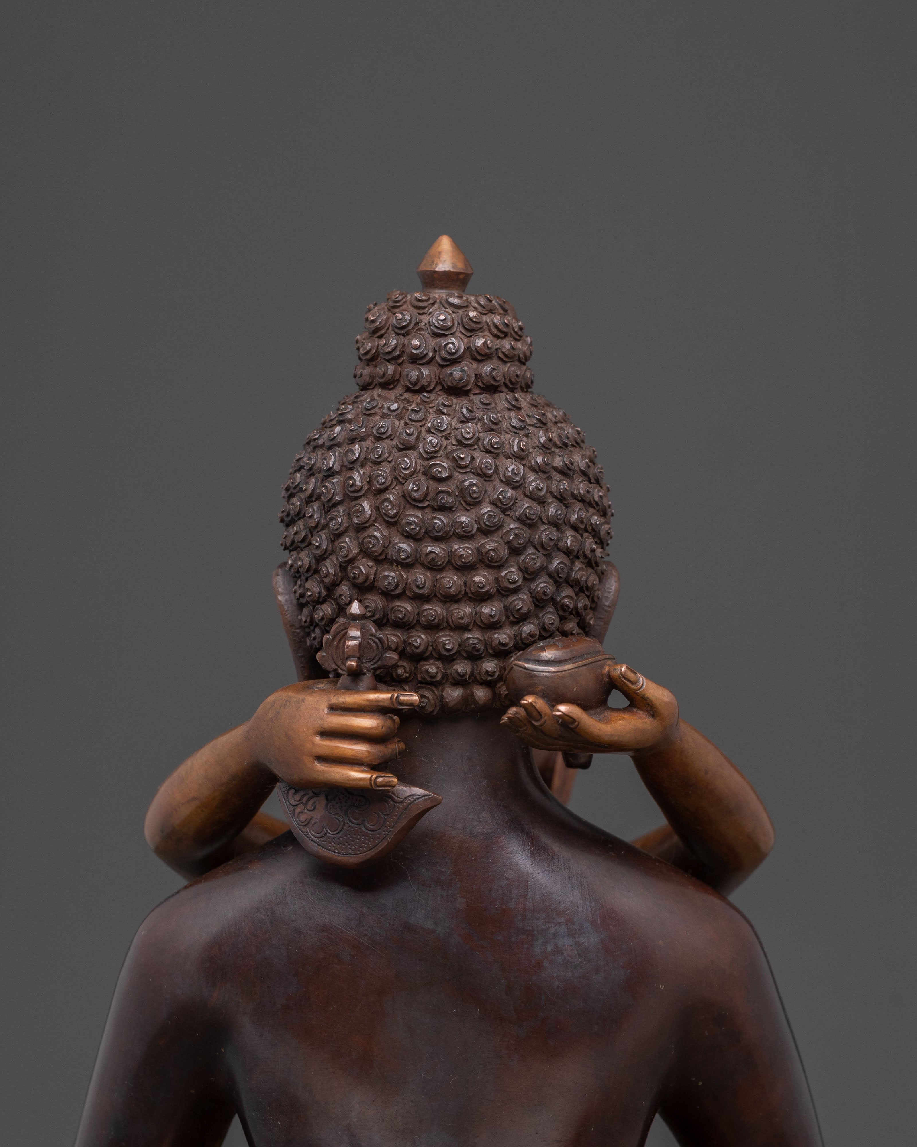 Samantabhadra with His Consort Statue | Oxidized Copper