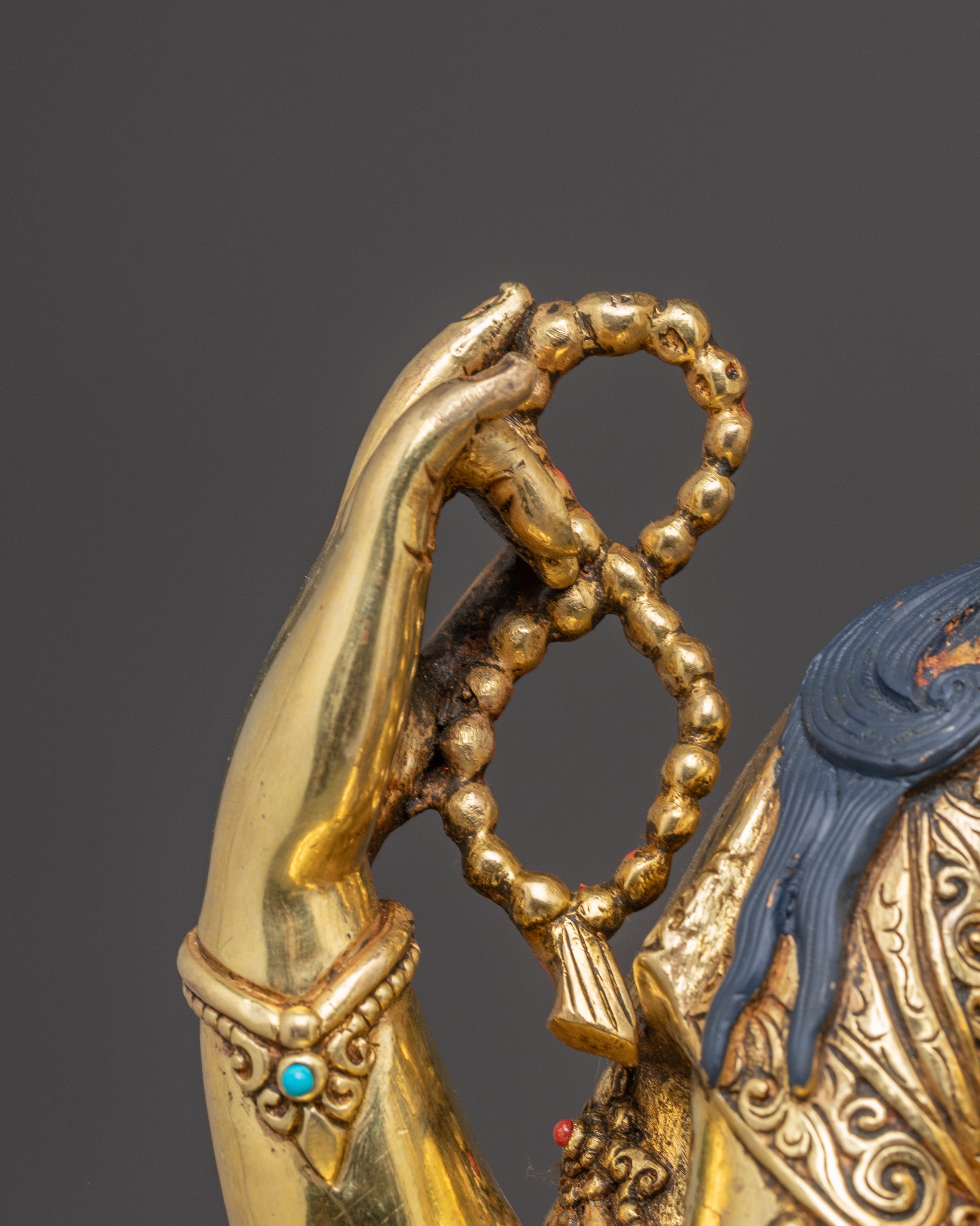 Handmade Golden Avalokiteshvara Statue | The Compassion Bodhisattva