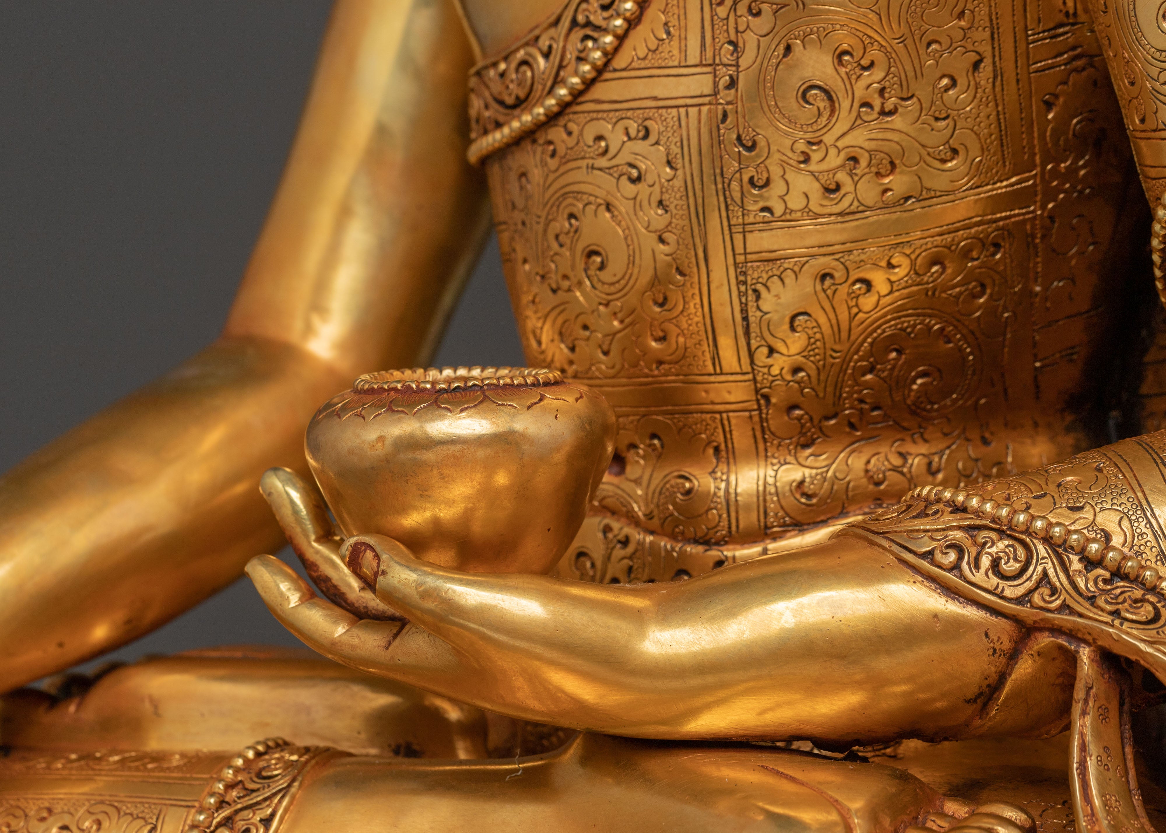 Shakyamuni Buddha Golden Statue | Spiritual Decor