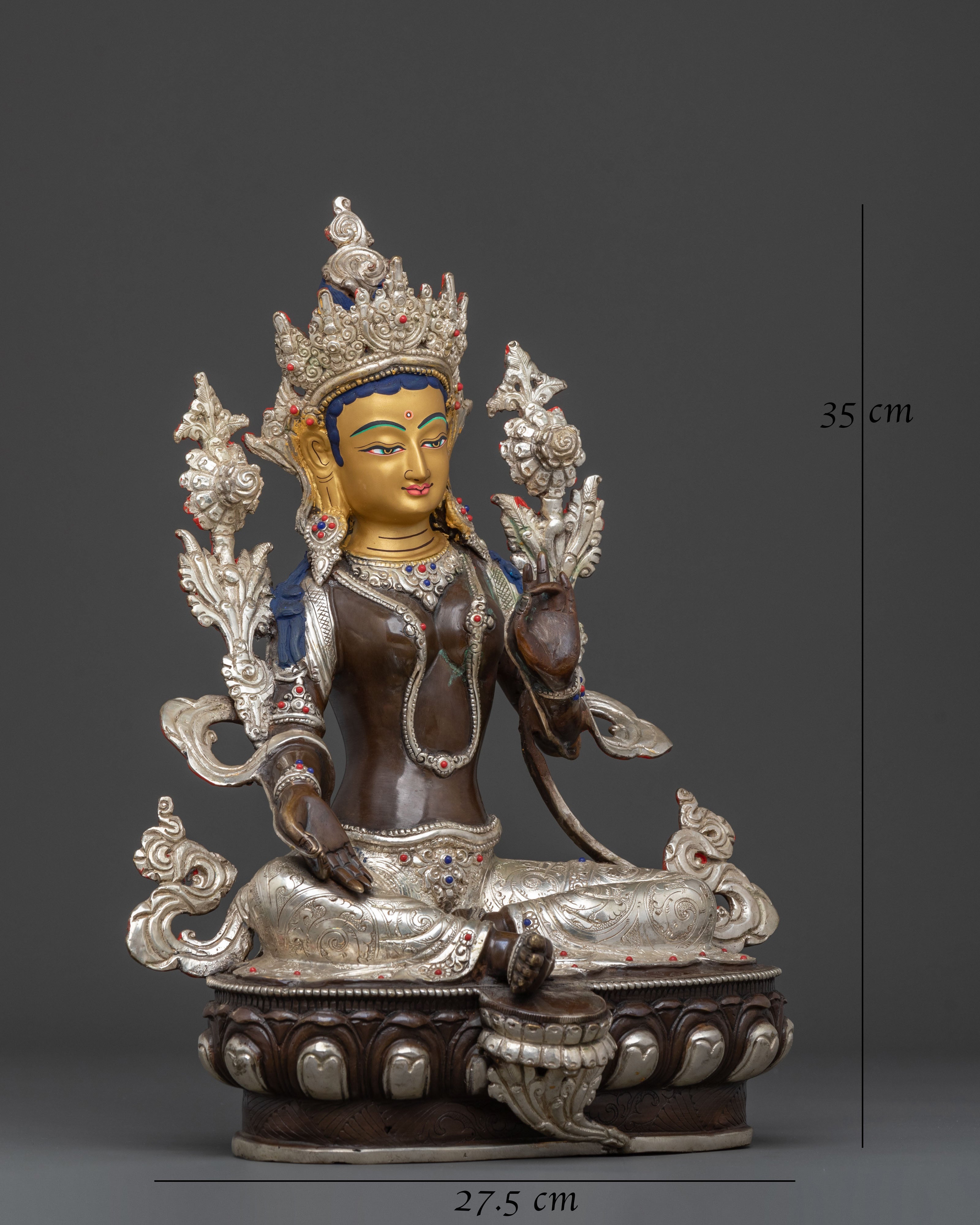 Compassionate Green Tara Statue: Goddess of Compassion