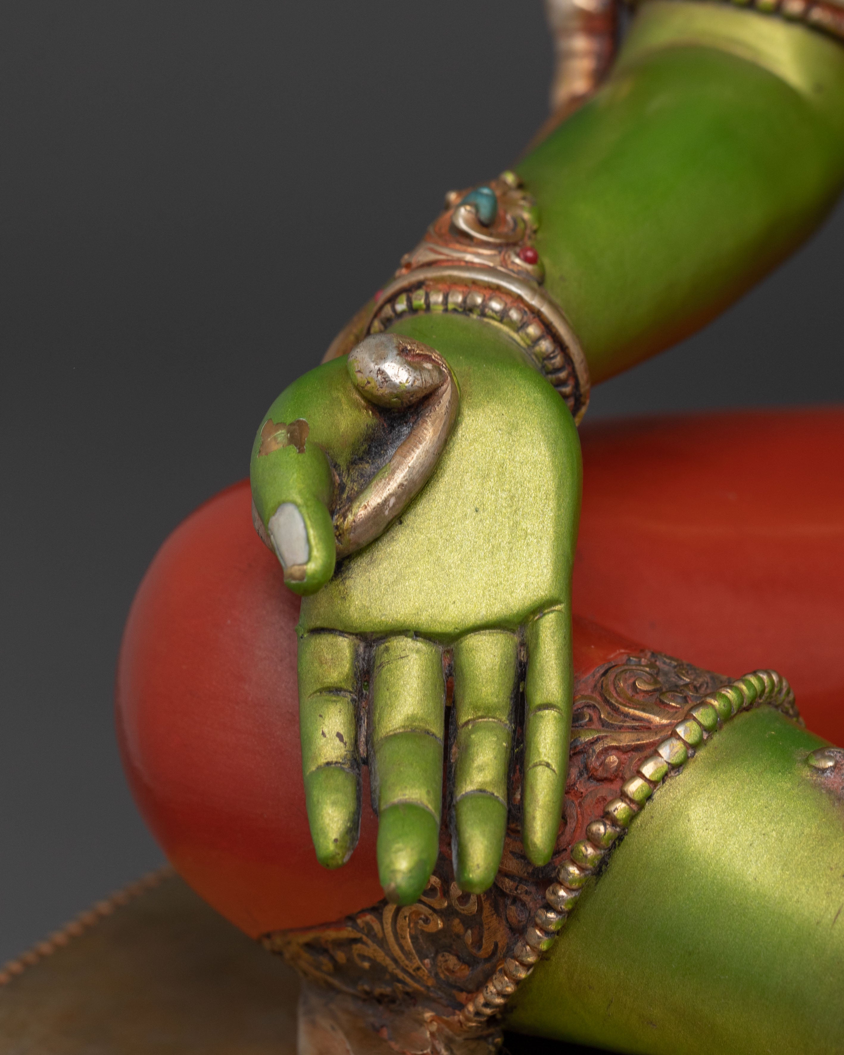 Sacred Guardian Green Tara Statue | Home Decor
