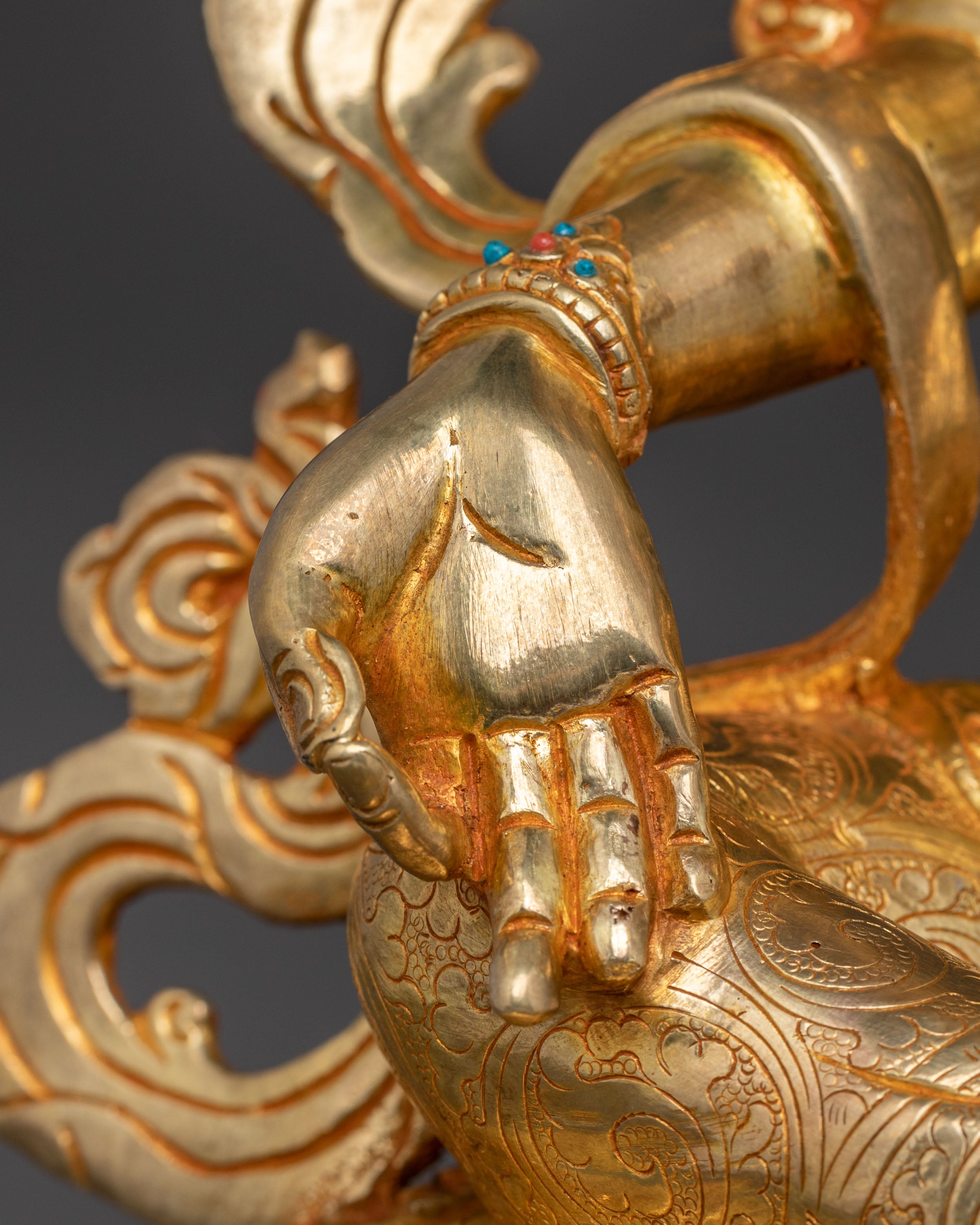 Handcrafted Green Tara Blessing Statue