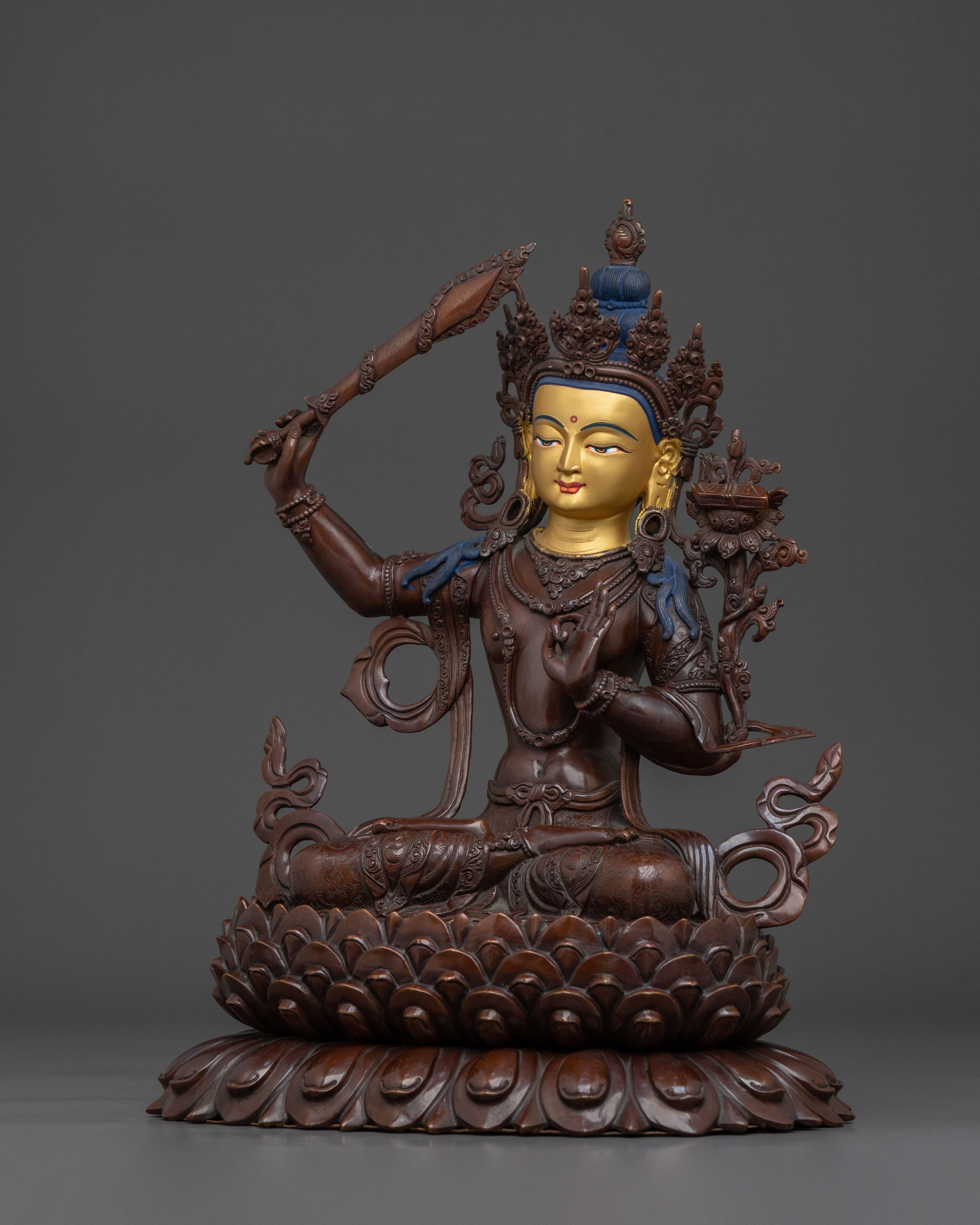 Manjushri Sculpture Bodhisattva of Wisdom | Bodhisattva of Wisdom