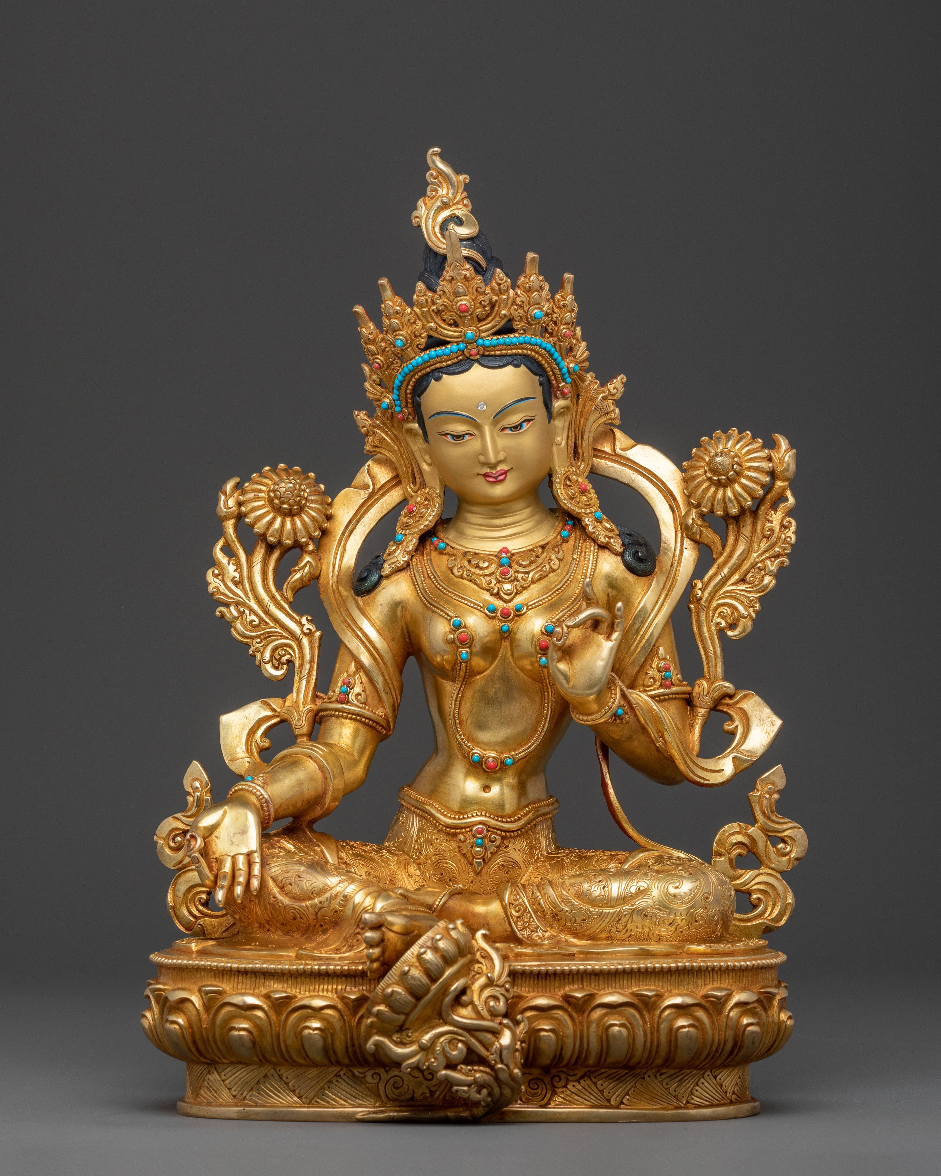 Green Tara Statue