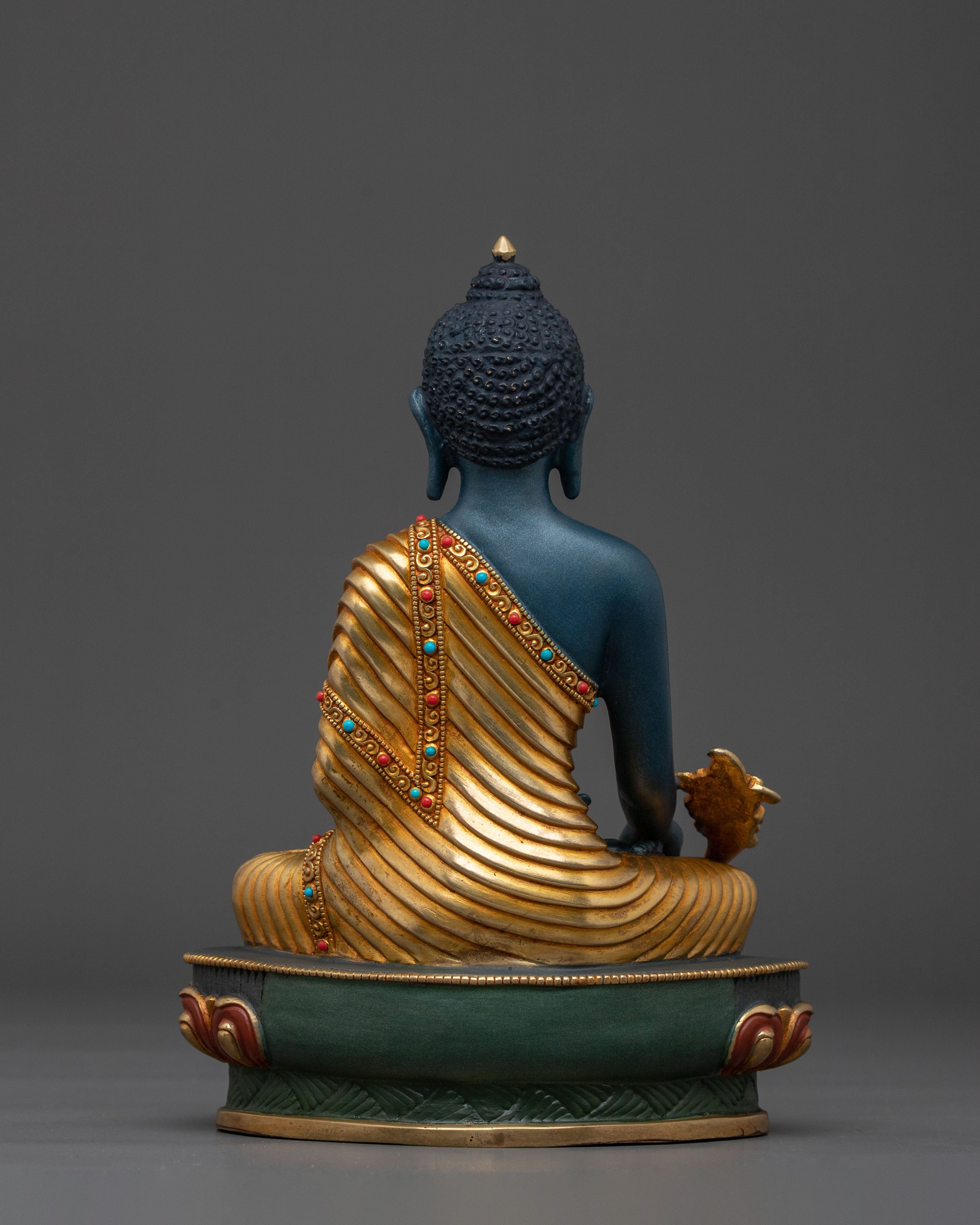 Three Buddhas Altar Statue Set | Sacred Tibetan Buddhist Trio Sculpture