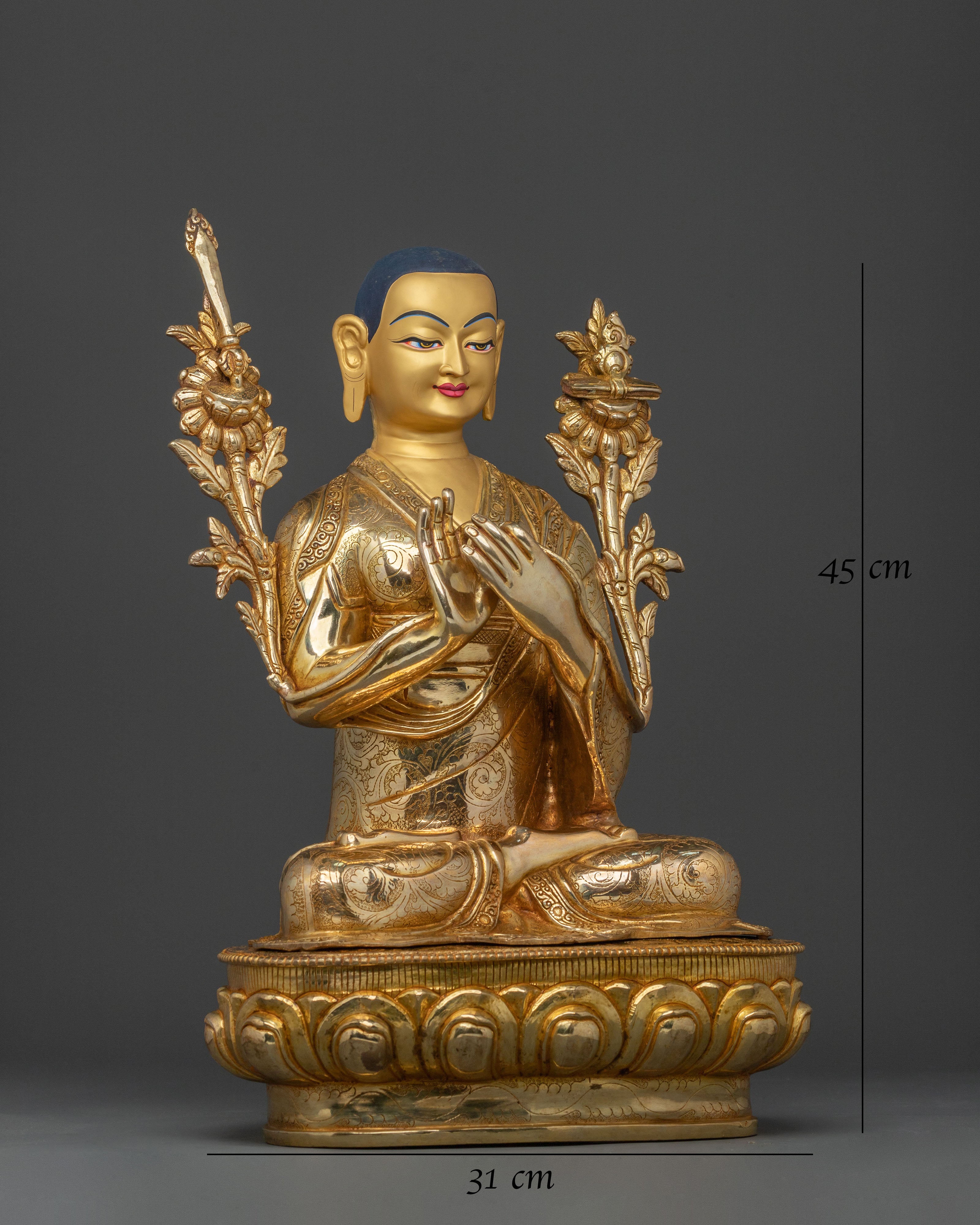 Tsongkhapa Statue with Disciples | Sacred Set